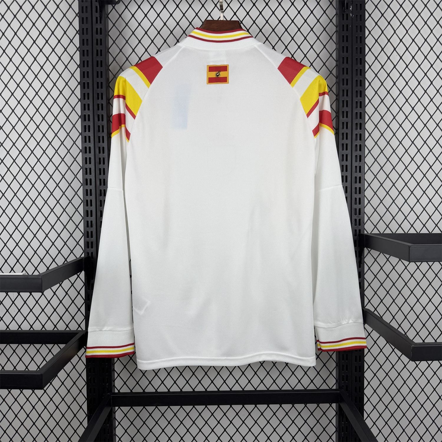 AlphaJersey-Retro Spain 1996 Away Long Sleeves Jersey - Fans Version