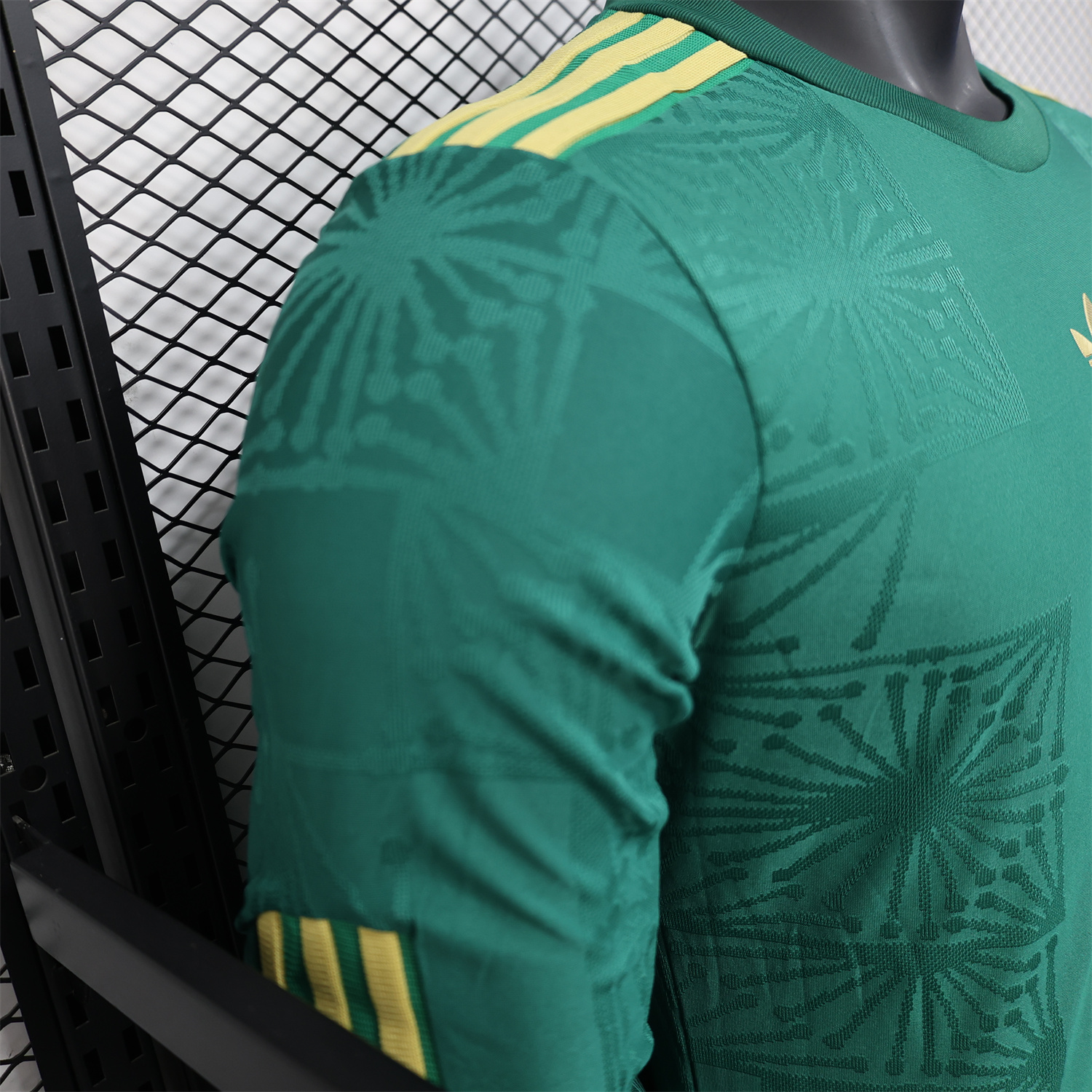 AlphaJersey-Mexico 2025 Gold Cup Green Long Sleeves Jersey - Player Version