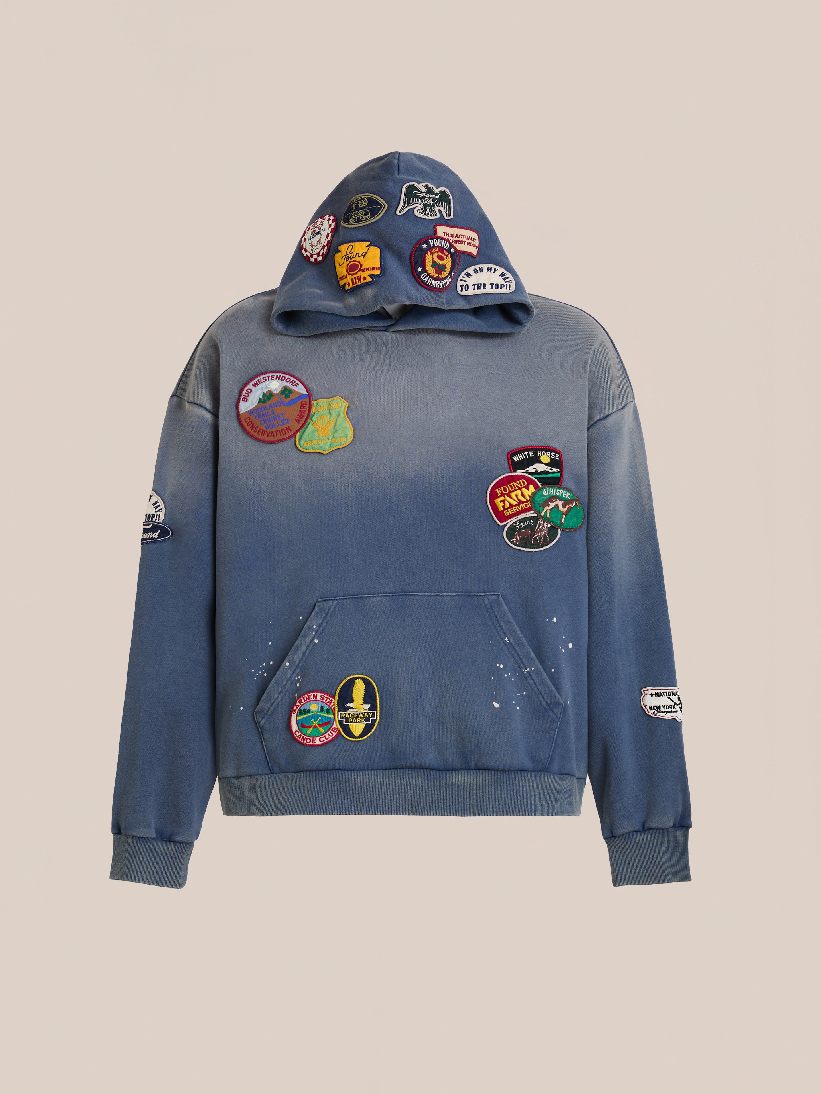 Distressed Patch Hoodie | Modern Menswear by yycbvcnbmmnbm