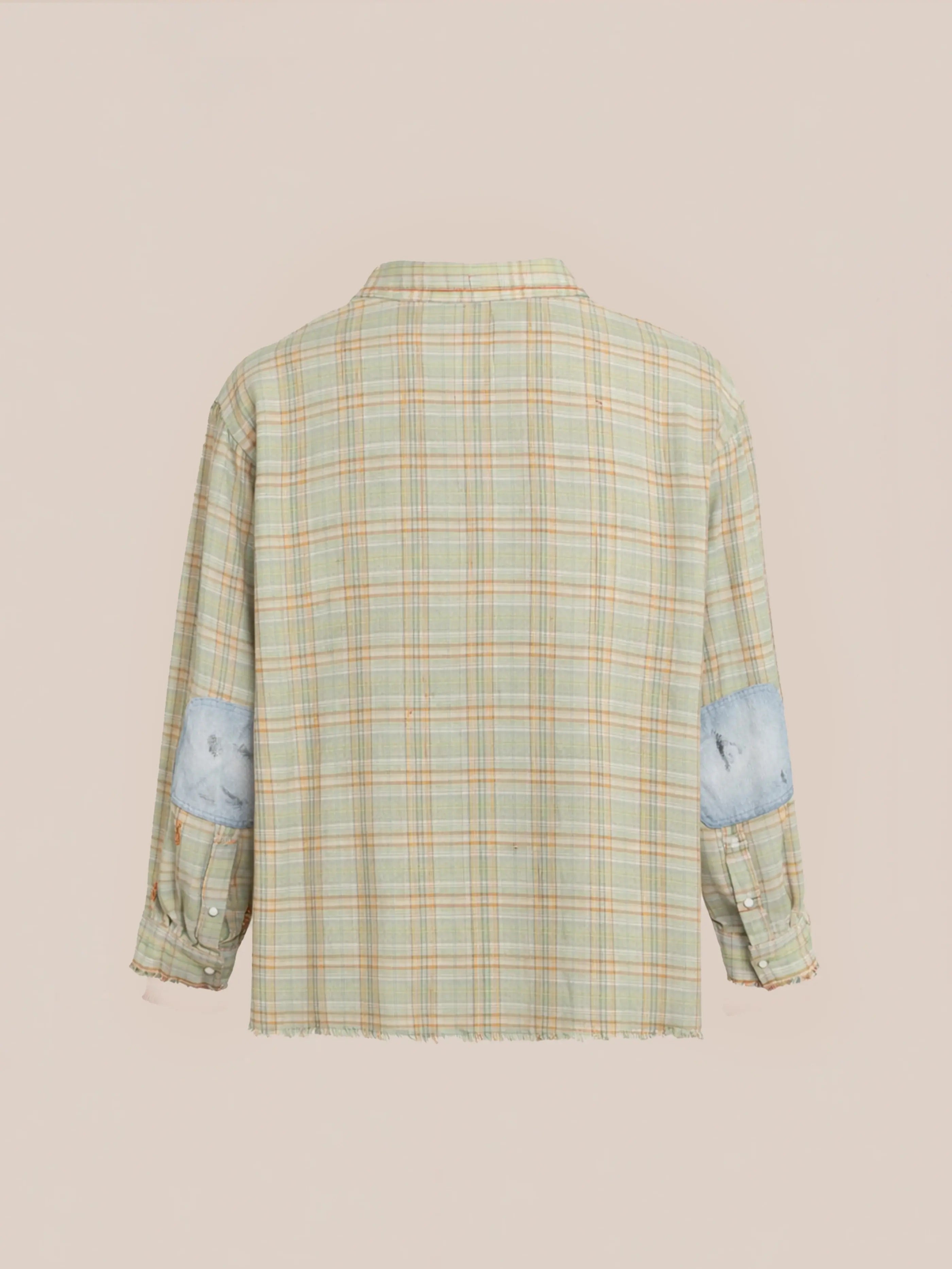 Plaid Denim Shirt | Modern Menswear by yycbvcnbmmnbm