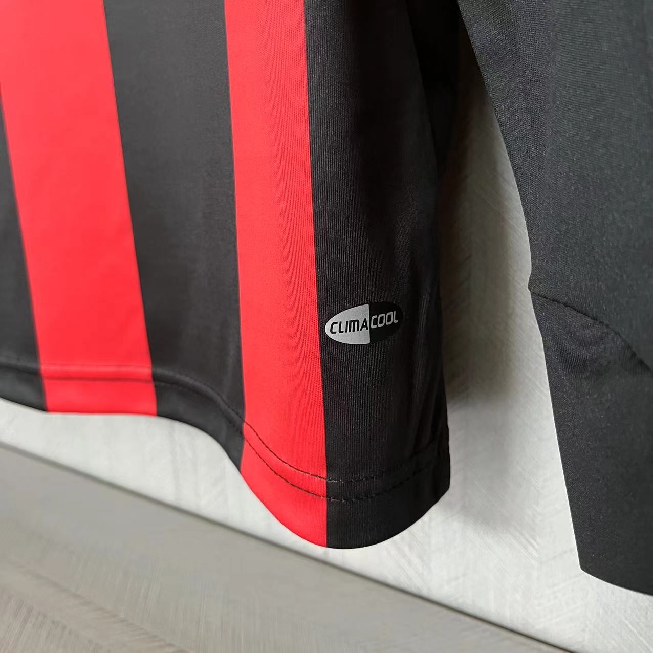 AlphaJersey-Retro AC Milan 2008-09 Home Long Sleeve Jersey