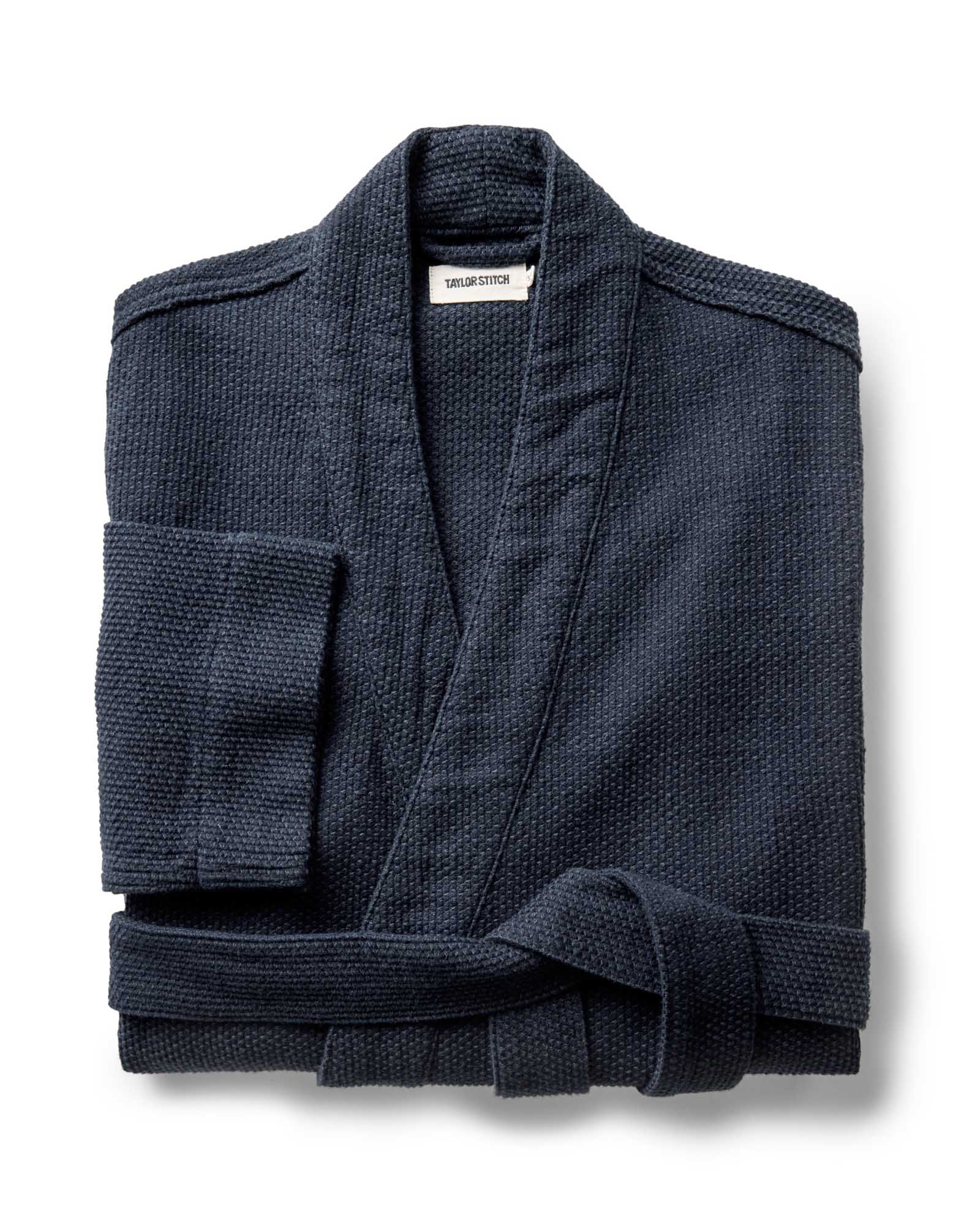 The Apres Robe in Navy Sashiko | Modern Menswear by yycbvcnbmmnbm