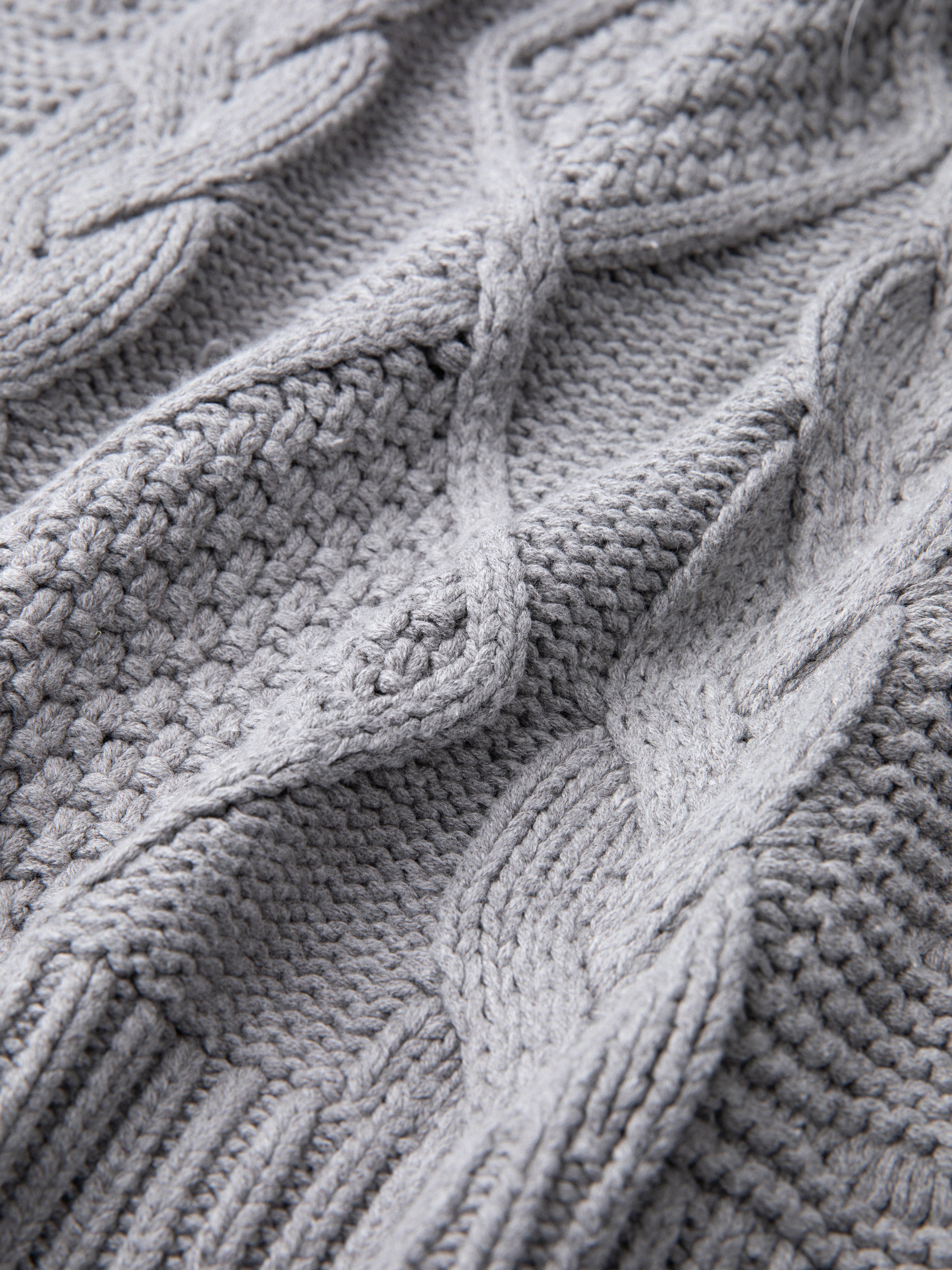 Zip Up Cable Knit Hoodie | Modern Menswear by yycbvcnbmmnbm