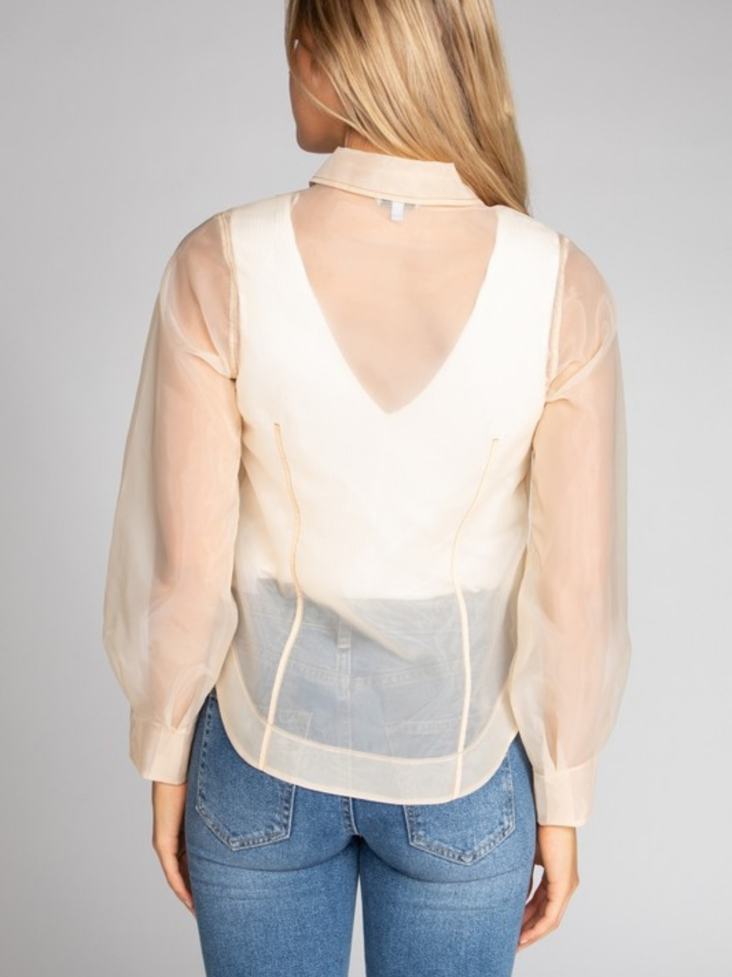 Organza Button Down | Elegant Women's Fashion by coolavocek