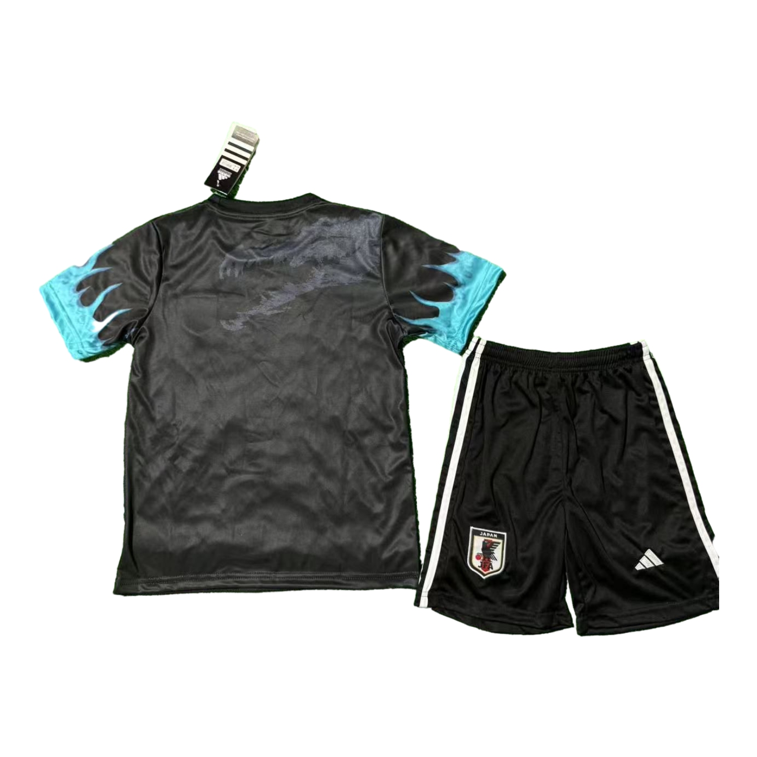 AlphaJersey-Japan 25-26 Yu Yu Hakusho Hiei Black Dragon Wave Black Special Kids Kit