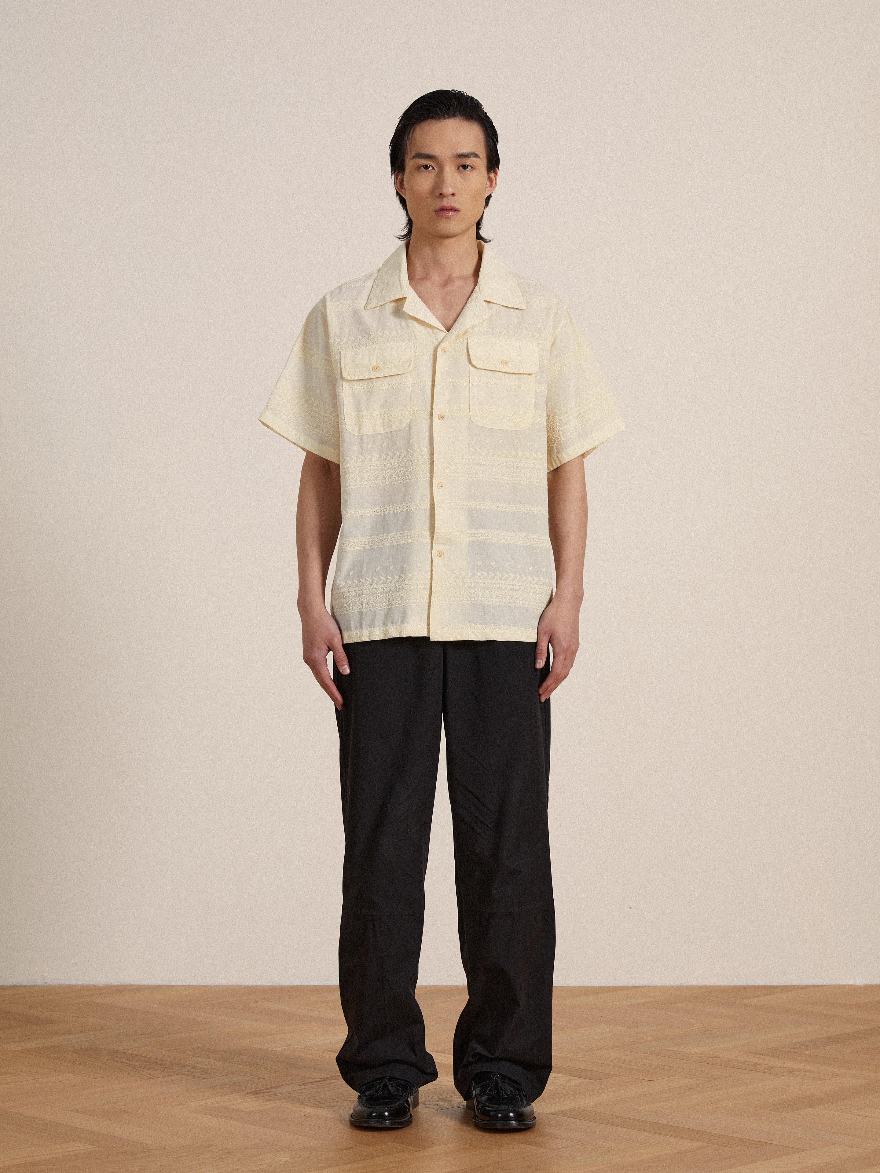 Lace SS Camp Shirt | Modern Menswear by yycbvcnbmmnbm