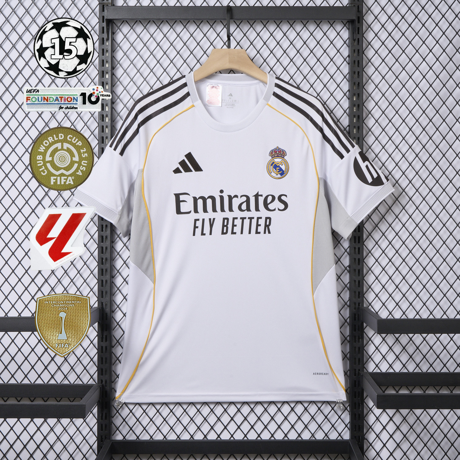 AlphaJersey-Real Madrid 25-26 Home White Jersey - Fans Version