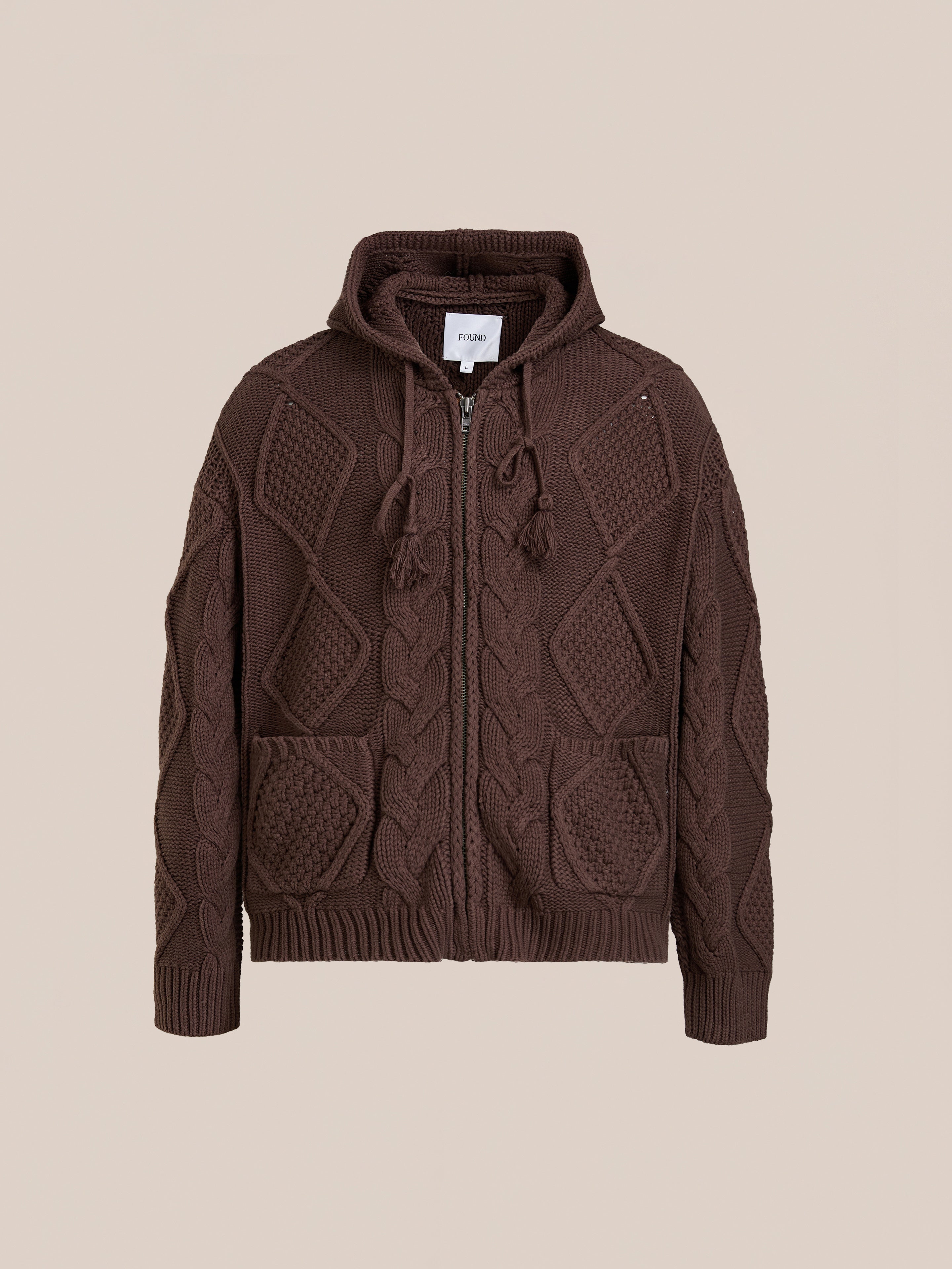 Zip Up Cable Knit Hoodie | Modern Menswear by yycbvcnbmmnbm