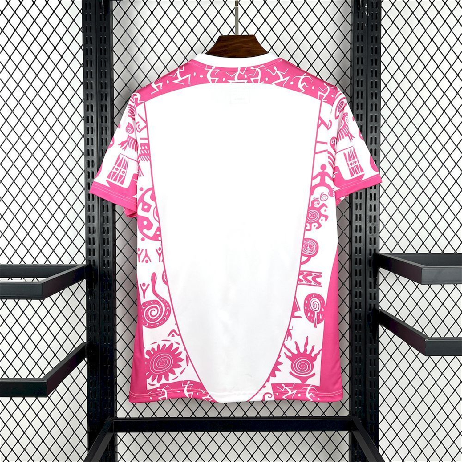 AlphaJersey-Mexico 25-26 Mayan Cvilization Pink And White Special Jersey - Fans Version