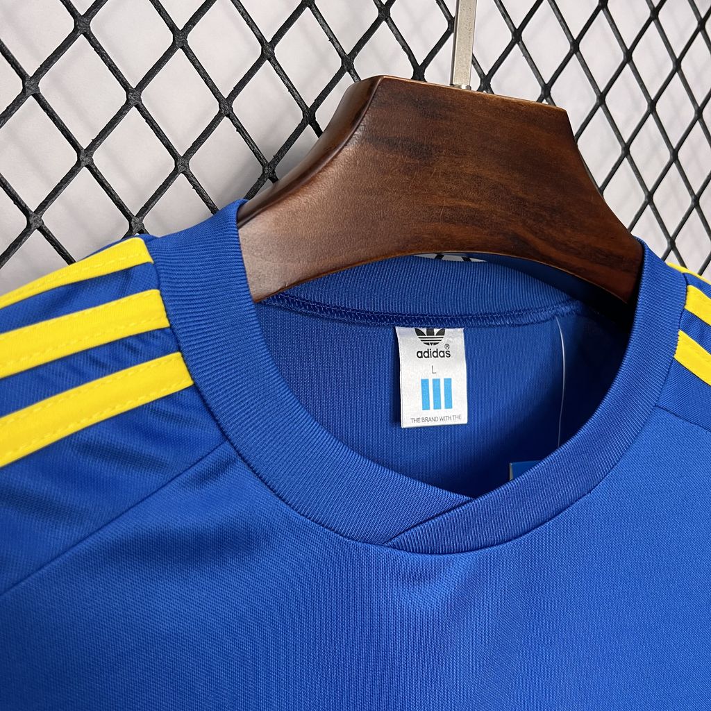 AlphaJersey-Retro Boca Juniors 1981-82 Home Long Sleeve Jersey