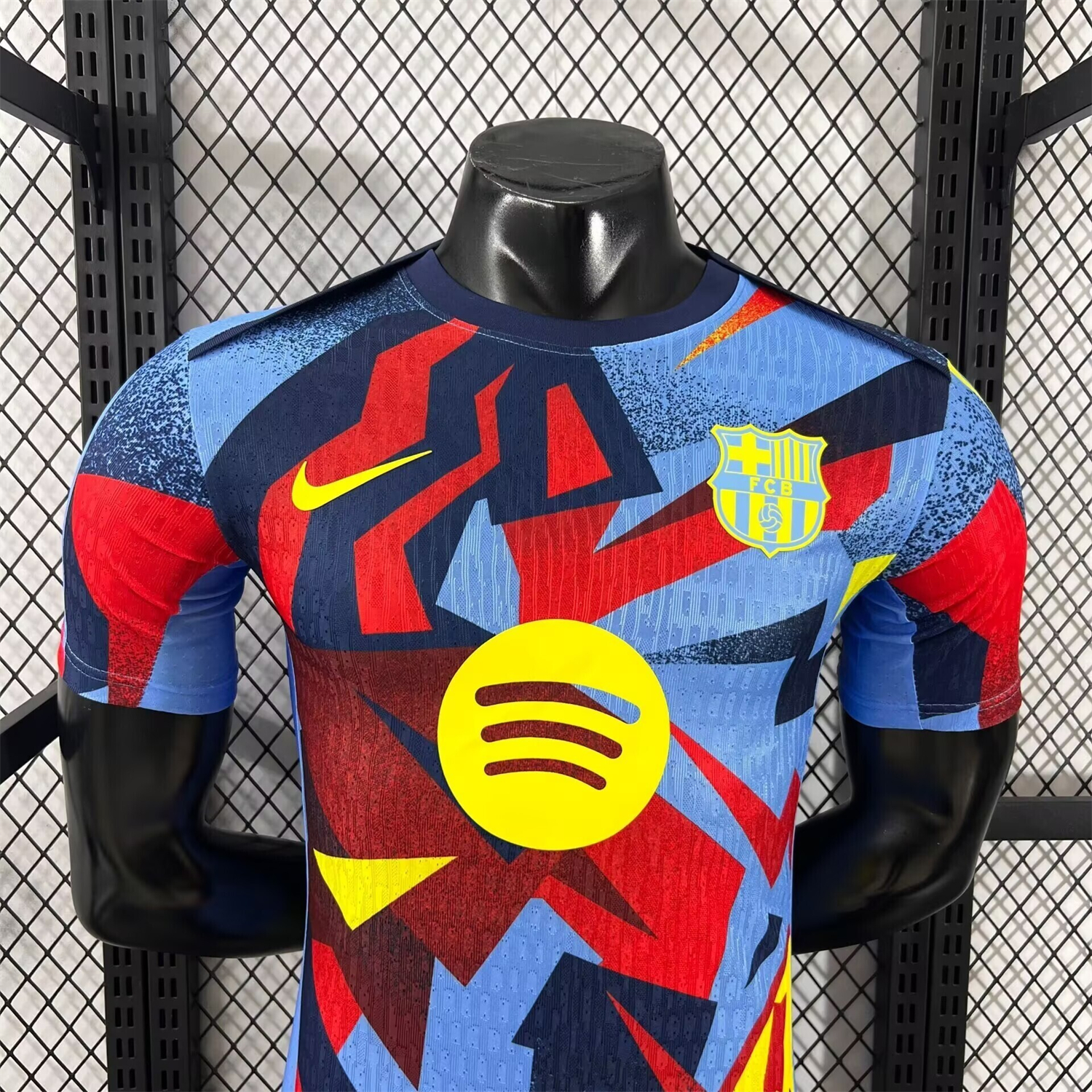 AlphaJersey-Barcelona 25-26 Mottled Colors Pre-Match Jersey - Player Version