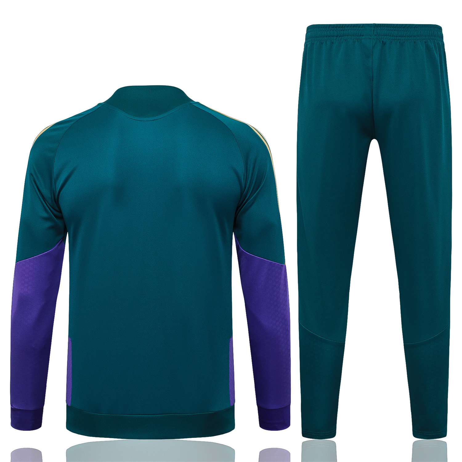AlphaJersey-Saudi Arabia 2026 Jacket Training Tracksuit - Dark Green With Purple Jackets & Green Pants