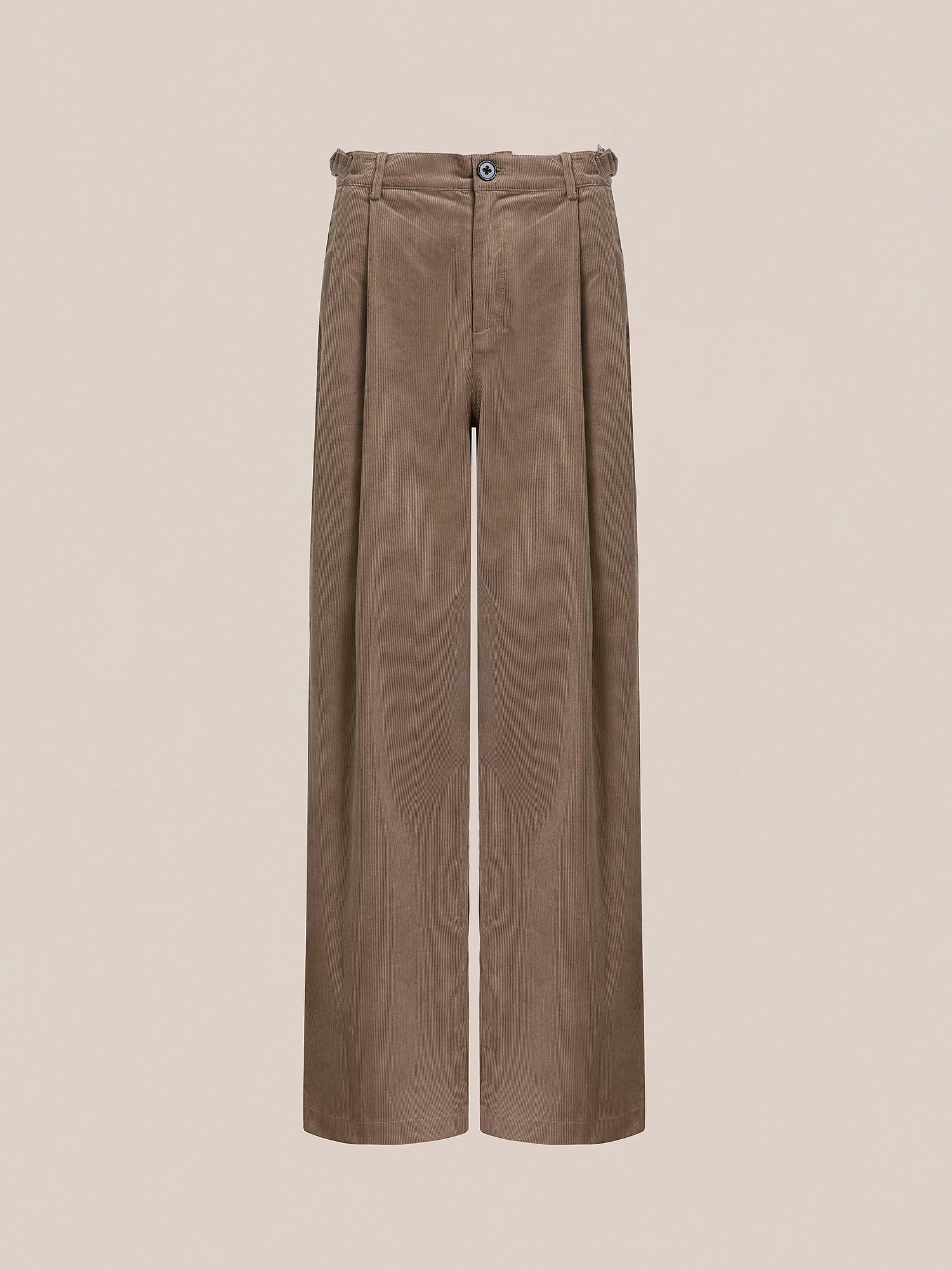 Corduroy Pleated Trousers | Modern Menswear by yycbvcnbmmnbm