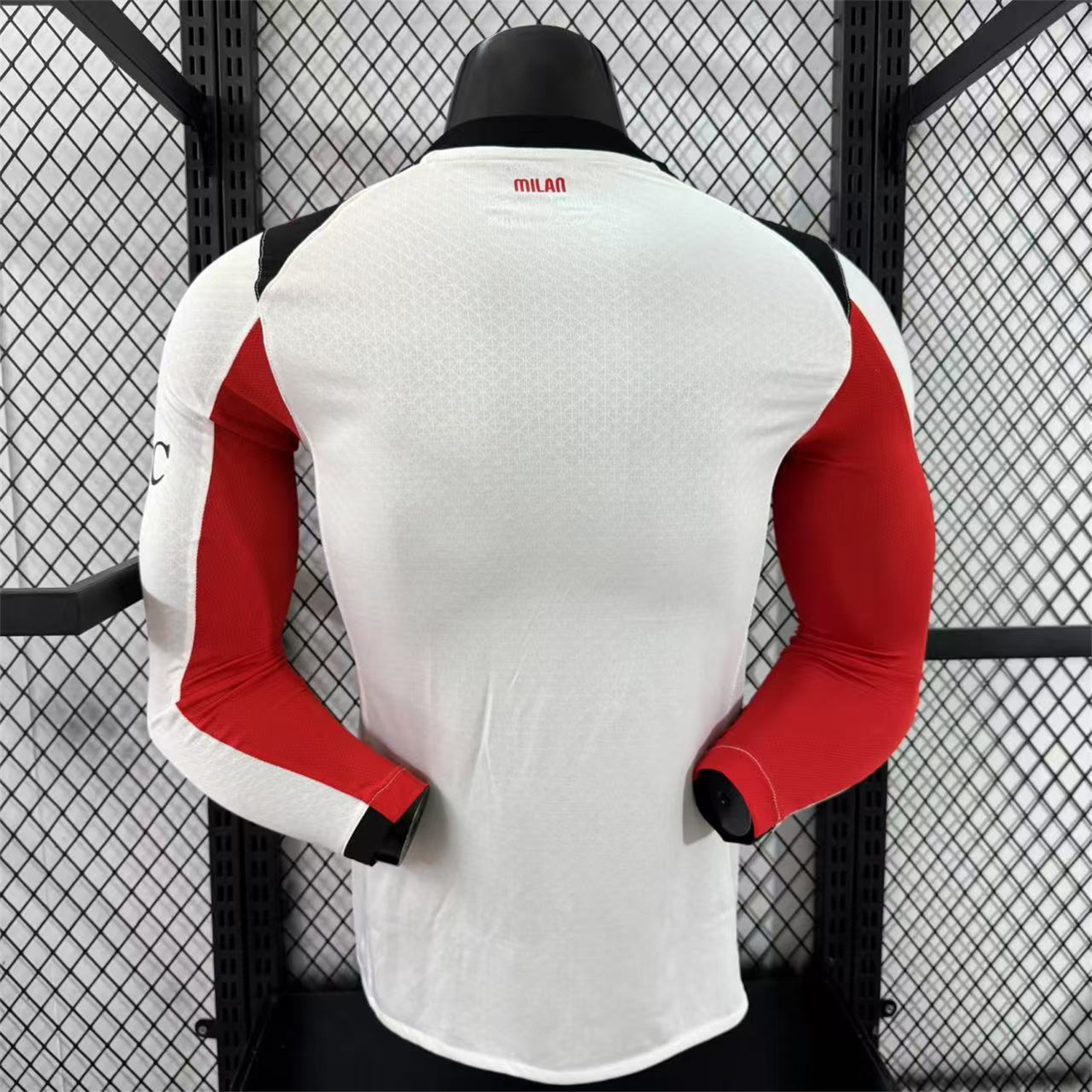 AlphaJersey-AC Milan 25-26 Away White Long Sleeves Jersey - Player Version