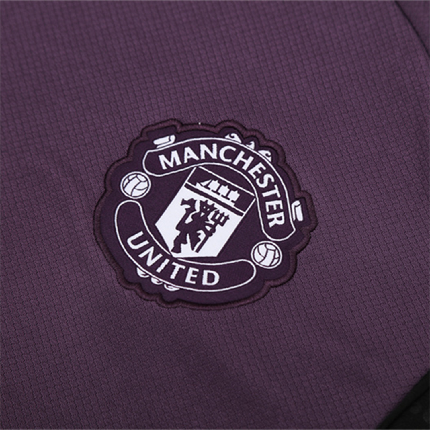 AlphaJersey-Manchester United 25-26 Short-Sleeve Training Set - Purple Top & Black shorts
