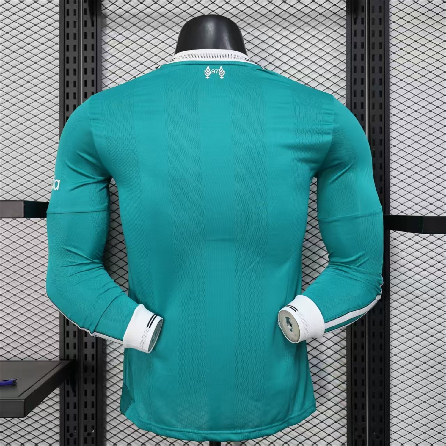 AlphaJersey-Liver.pool 25-26 Third Green Long Sleeves Jersey - Player Version
