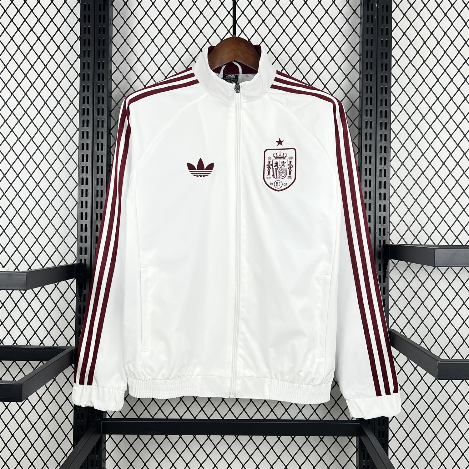 AlphaJersey-Spain 2026 Away Windbreaker Jacket - White