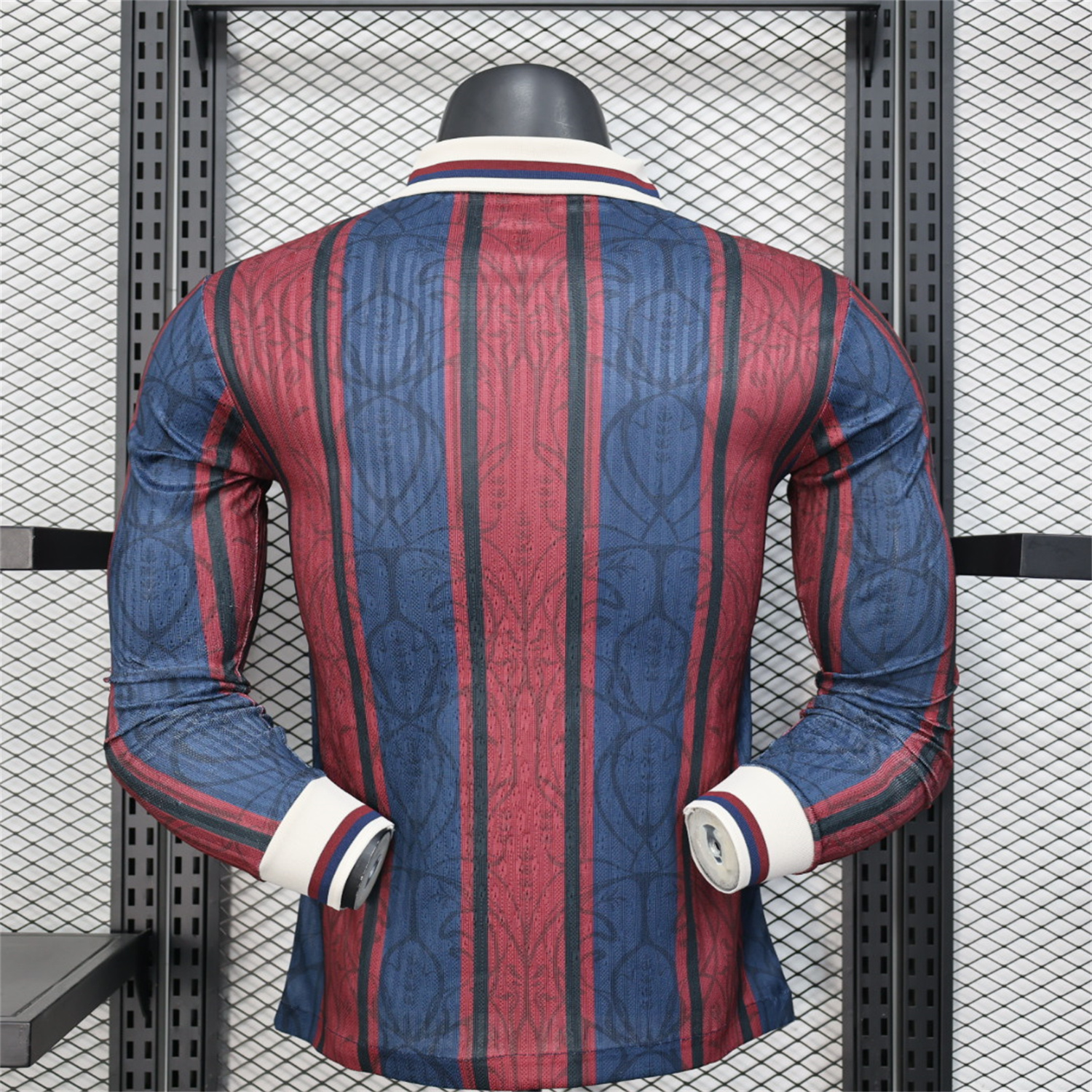 AlphaJersey-Barcelona 25-26 125th Anniversary Throwback Long Sleeves Jersey - Player Version