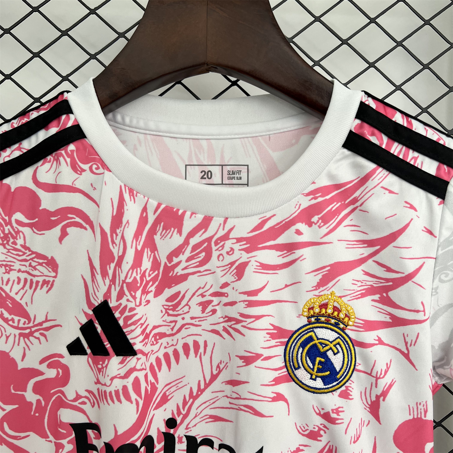 AlphaJersey-Real Madrid 25-26 Dragon Pink And Black Special Kids Kit