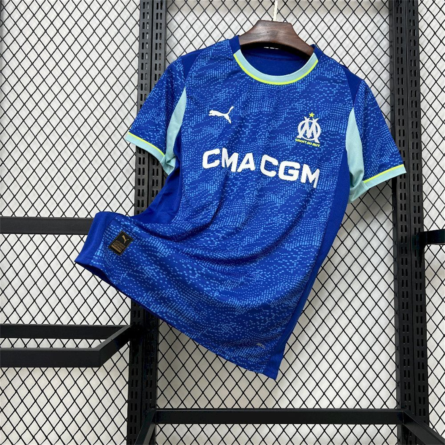 AlphaJersey-Marseille 25-26 Third Blue Jersey - Fans Version