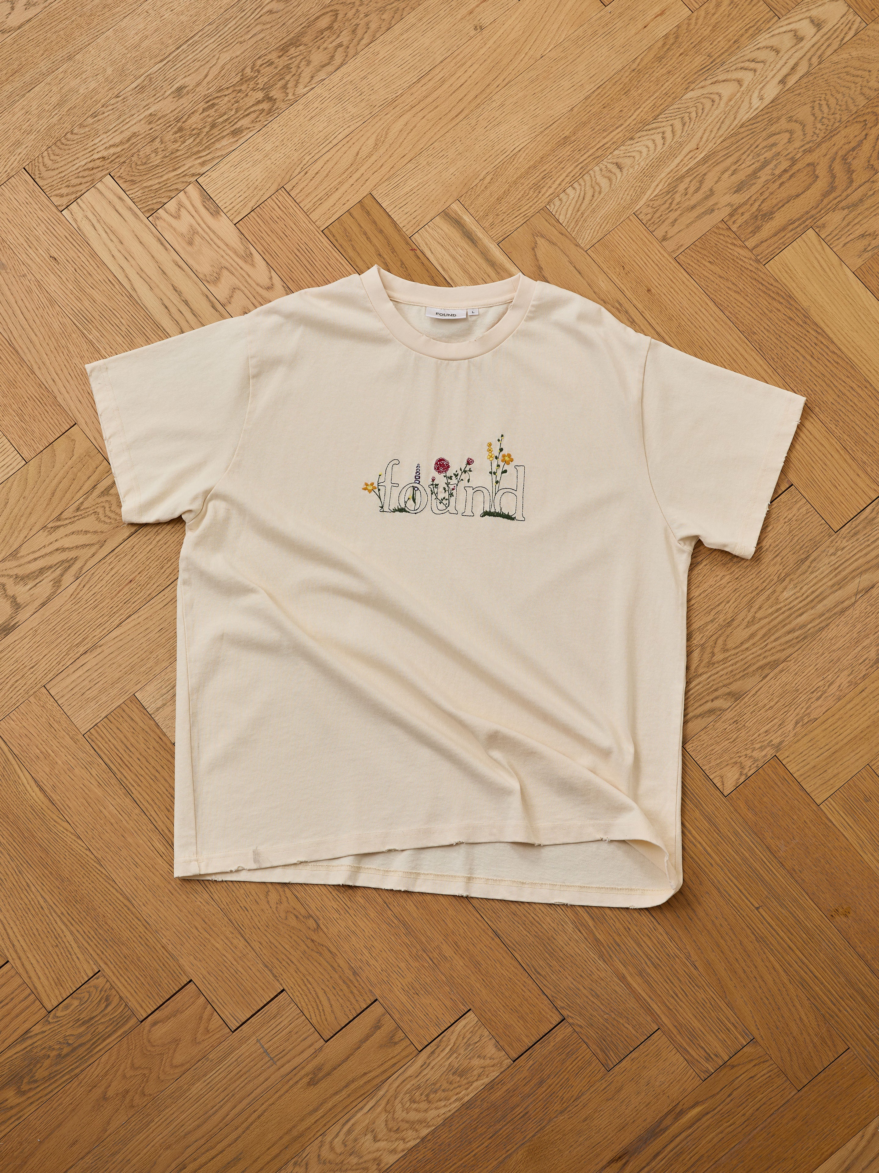 Found Logo Flower Tee | Modern Menswear by yycbvcnbmmnbm