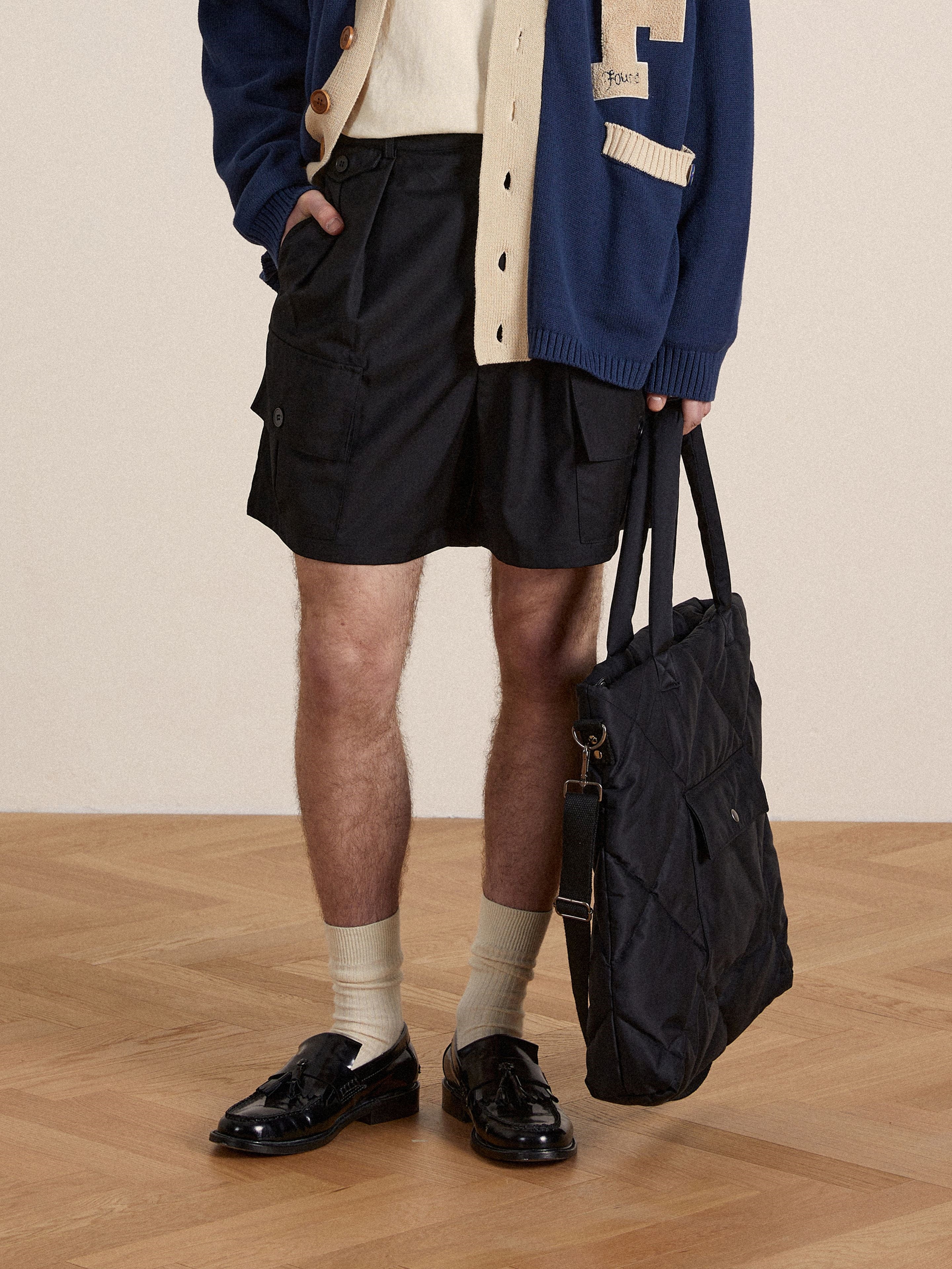 Pleated Pocket Cargo Shorts | Modern Menswear by yycbvcnbmmnbm