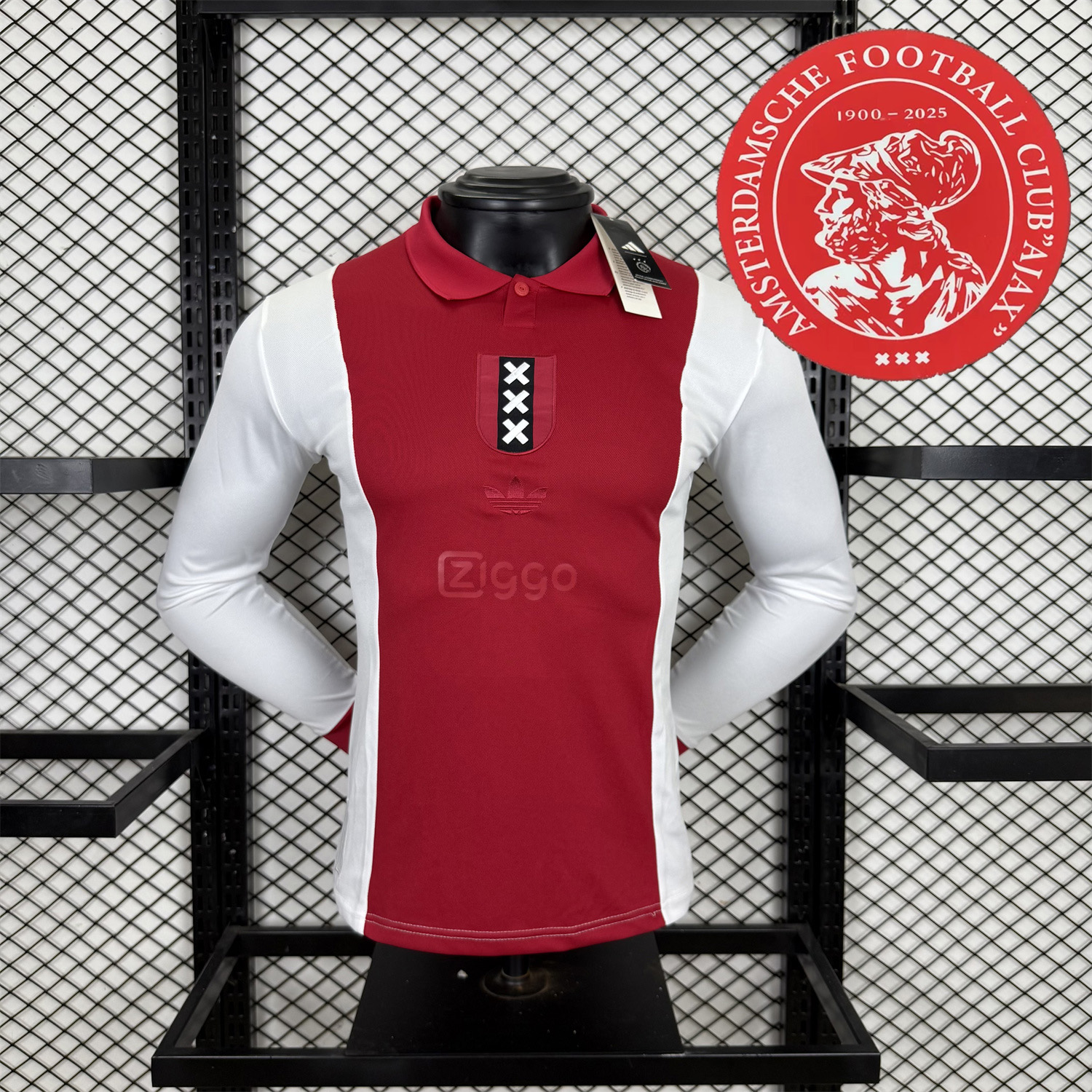 AlphaJersey-Ajax 2025 125-Year Anniversary Long Sleeves Jersey - Player Version