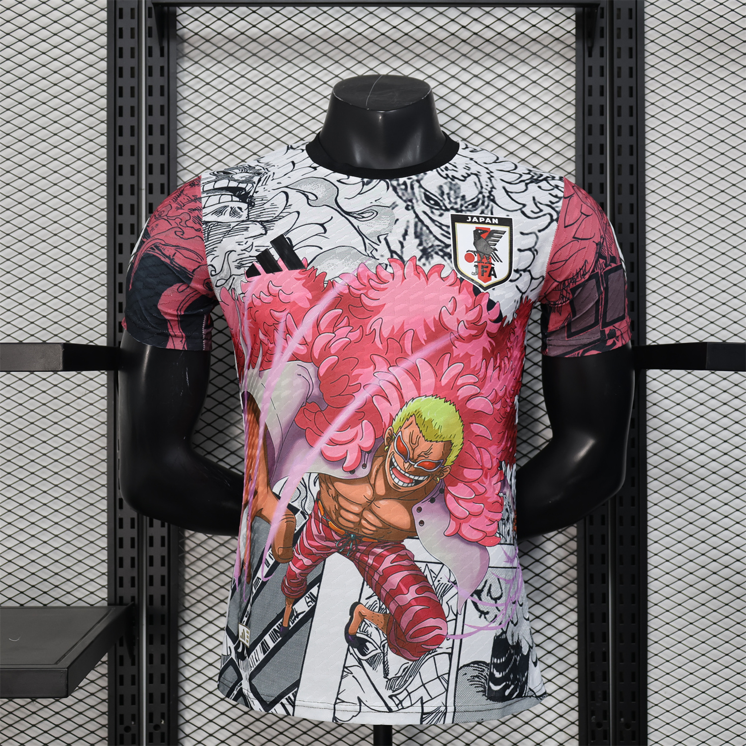 AlphaJersey-Japan 25-26 Donquixote Doflamingo Pink & White Special Jersey - Player Version