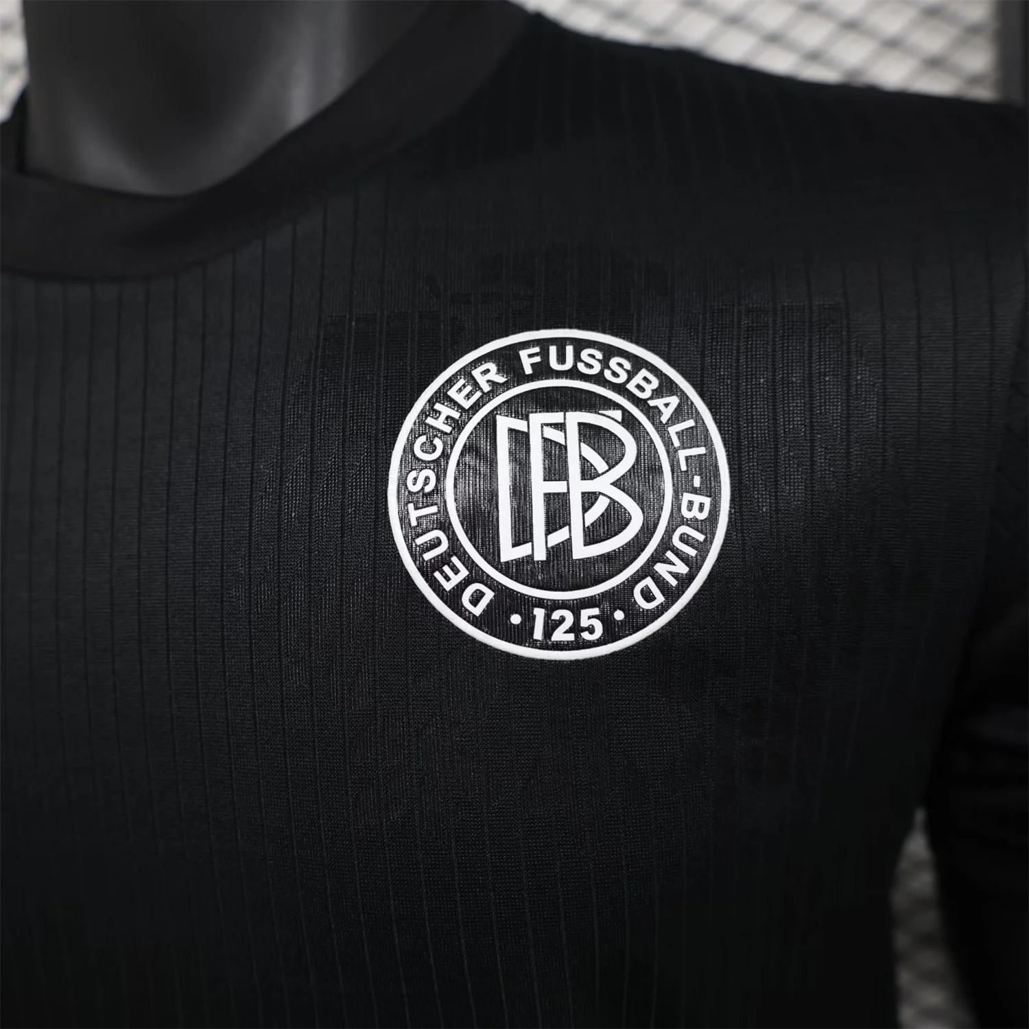 AlphaJersey-Germany 2025 Black 125-Year Anniversary Commemorative Edition Jersey - Player Version