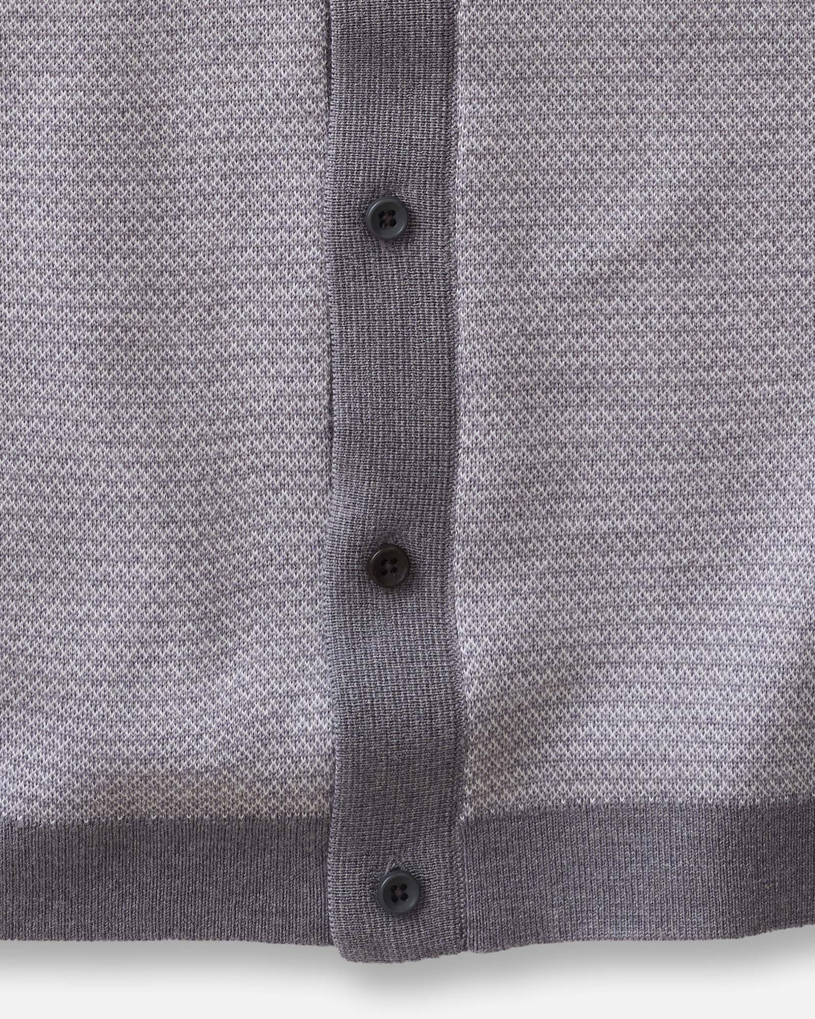 The Nichols Polo in Heather Grey Birdseye Merino | Modern Menswear by yycbvcnbmmnbm