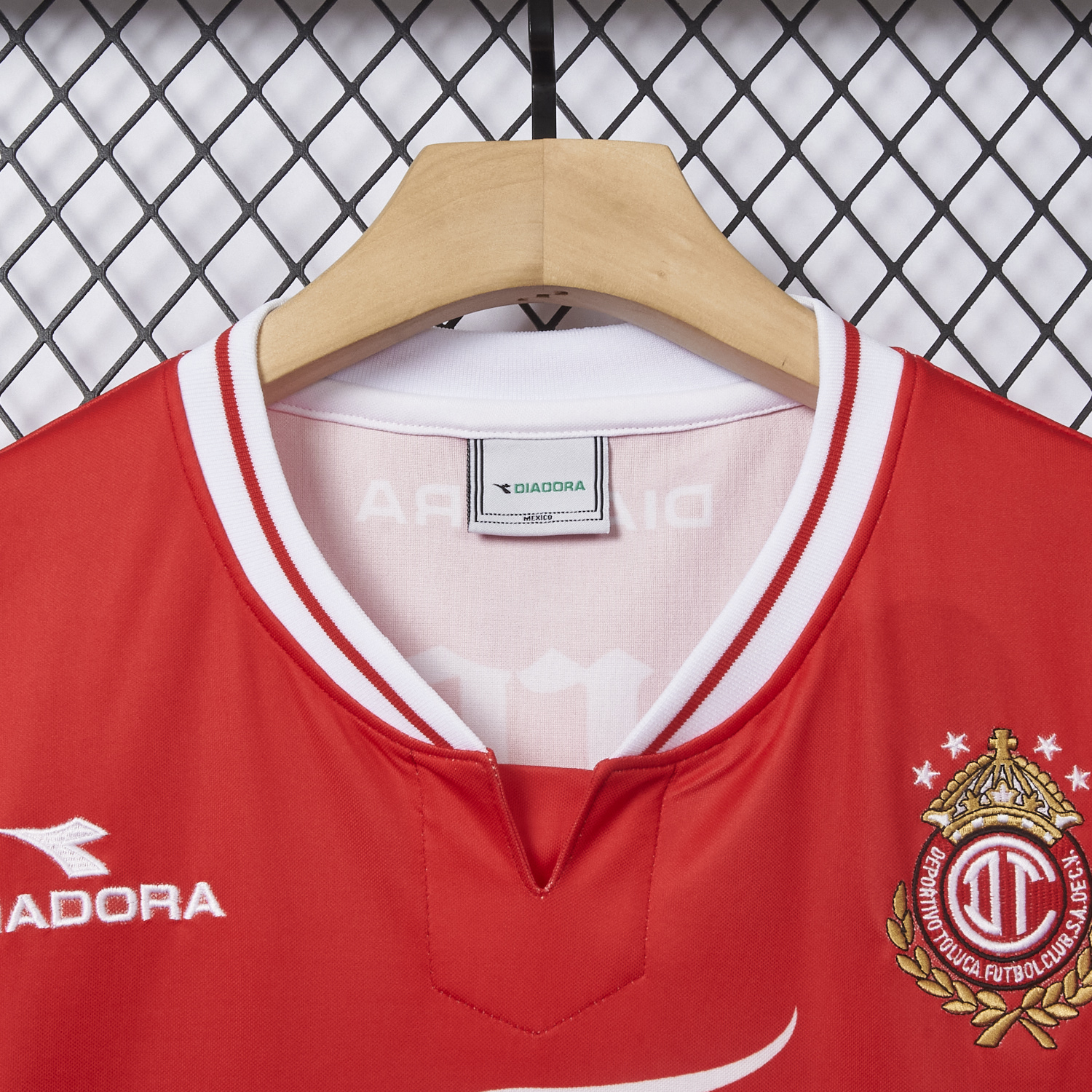 AlphaJersey-Retro Toluca 1998-99 Home Red Jersey
