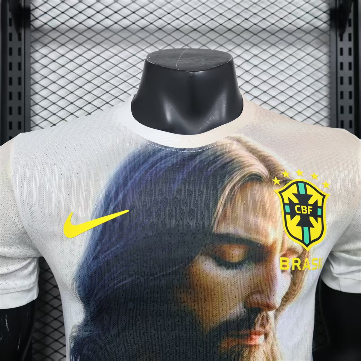 AlphaJersey-Brazil 25-26 Jesus Praying Special White Jersey - Player Version