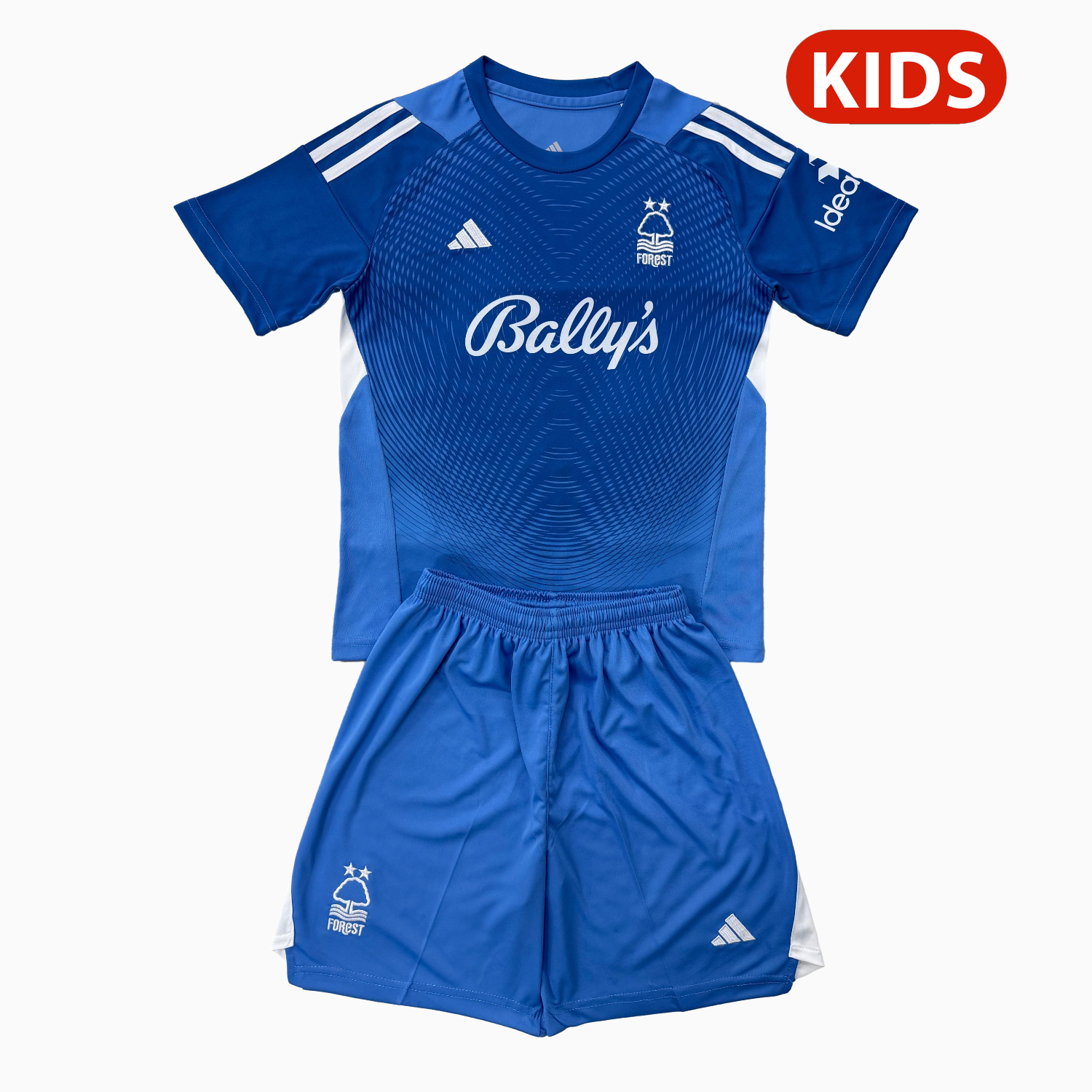 AlphaJersey-Nottingham Forest 25-26 Blue Goalkeeper Kids Kit