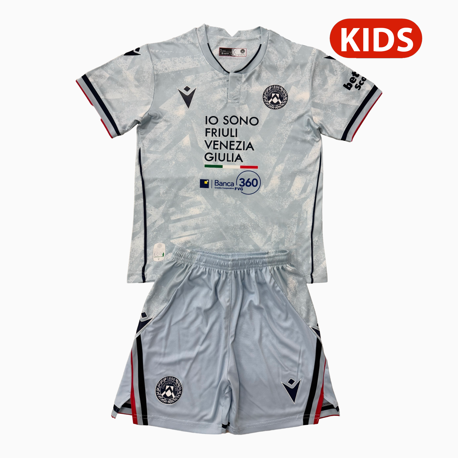 AlphaJersey-Udinese 25-26 Away Kids Kit