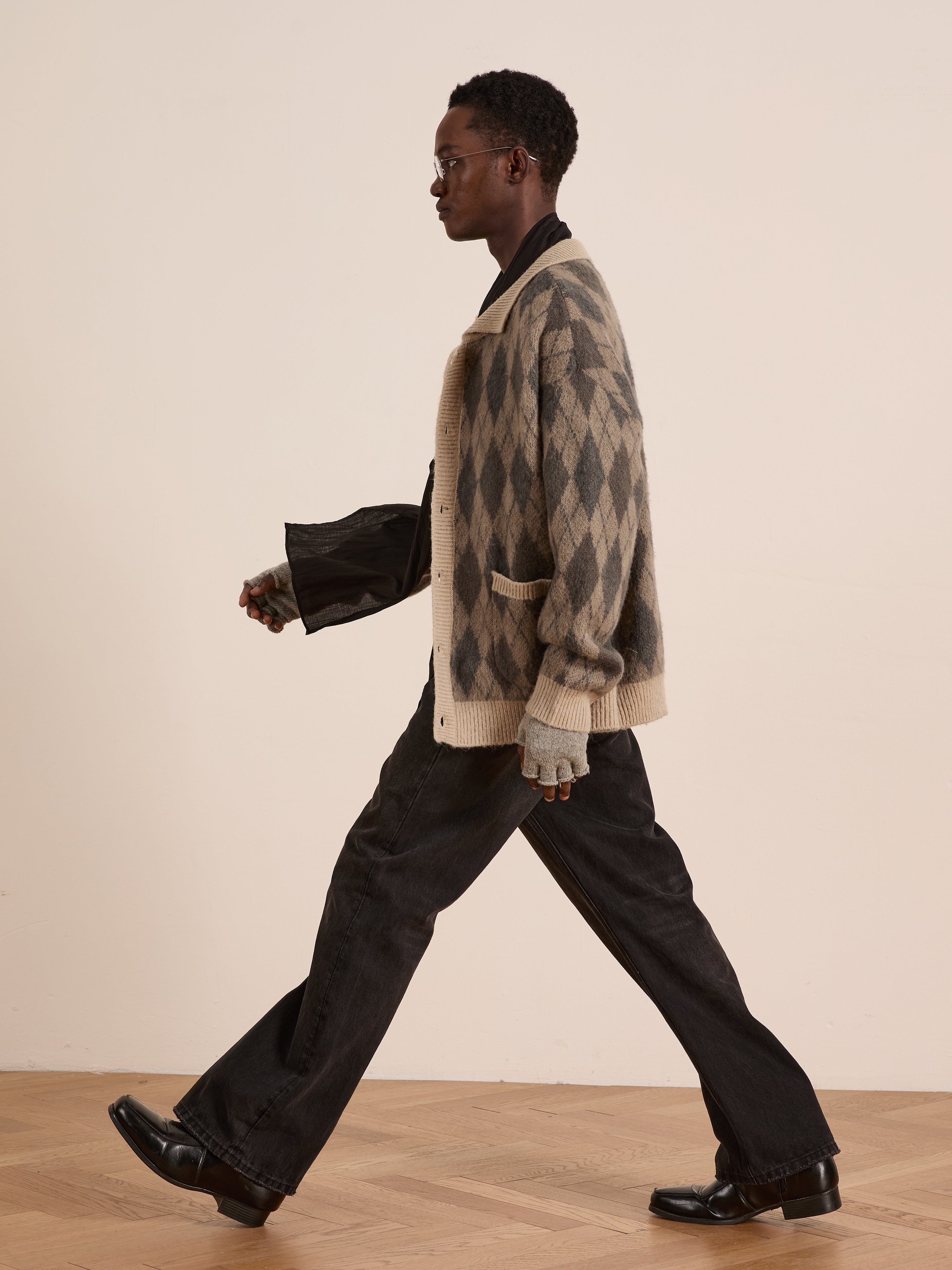Argyle Cardigan | Modern Menswear by yycbvcnbmmnbm