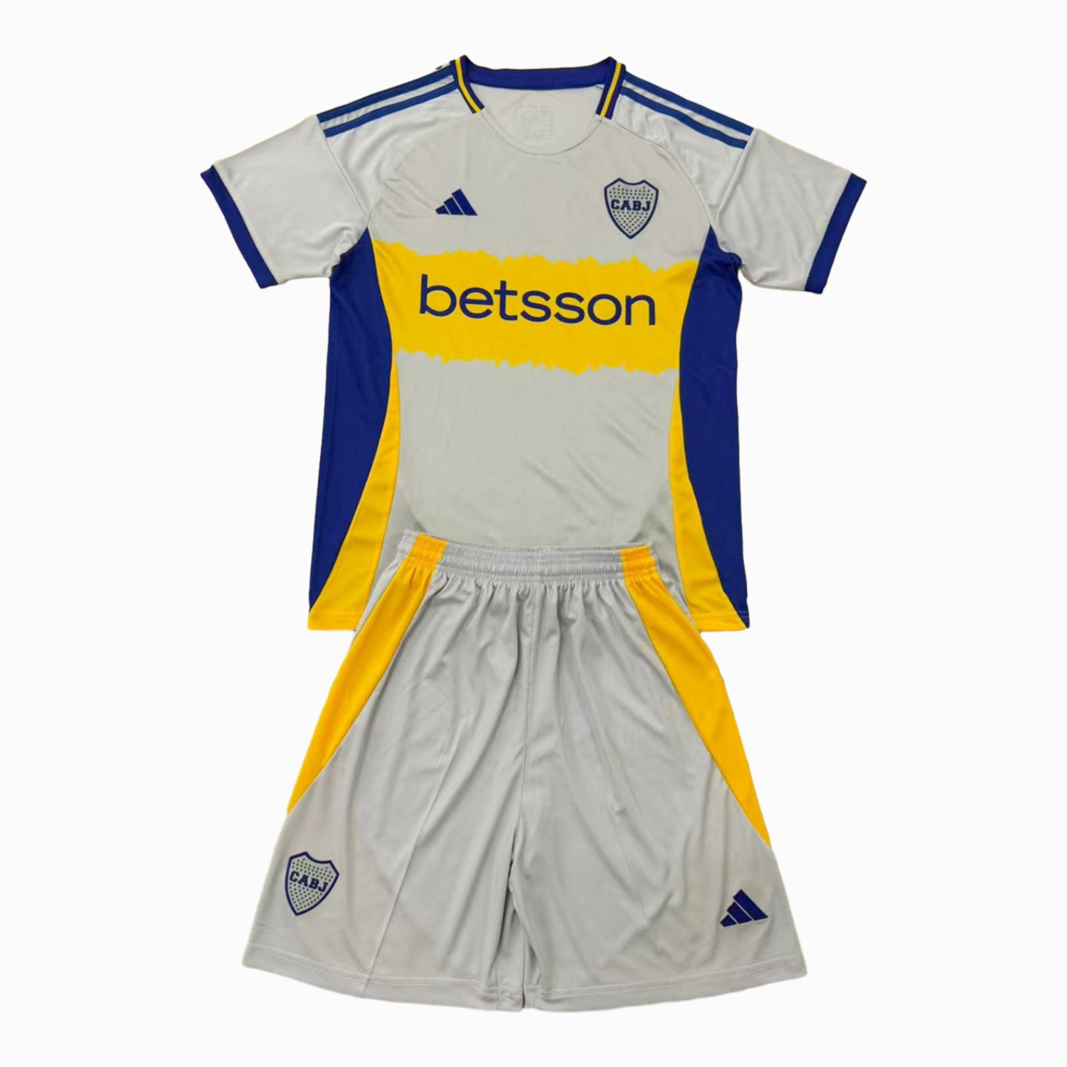 AlphaJersey-Boca Juniors 25-26 Grey Concept Men's Adult Jersey Set - Fans Version