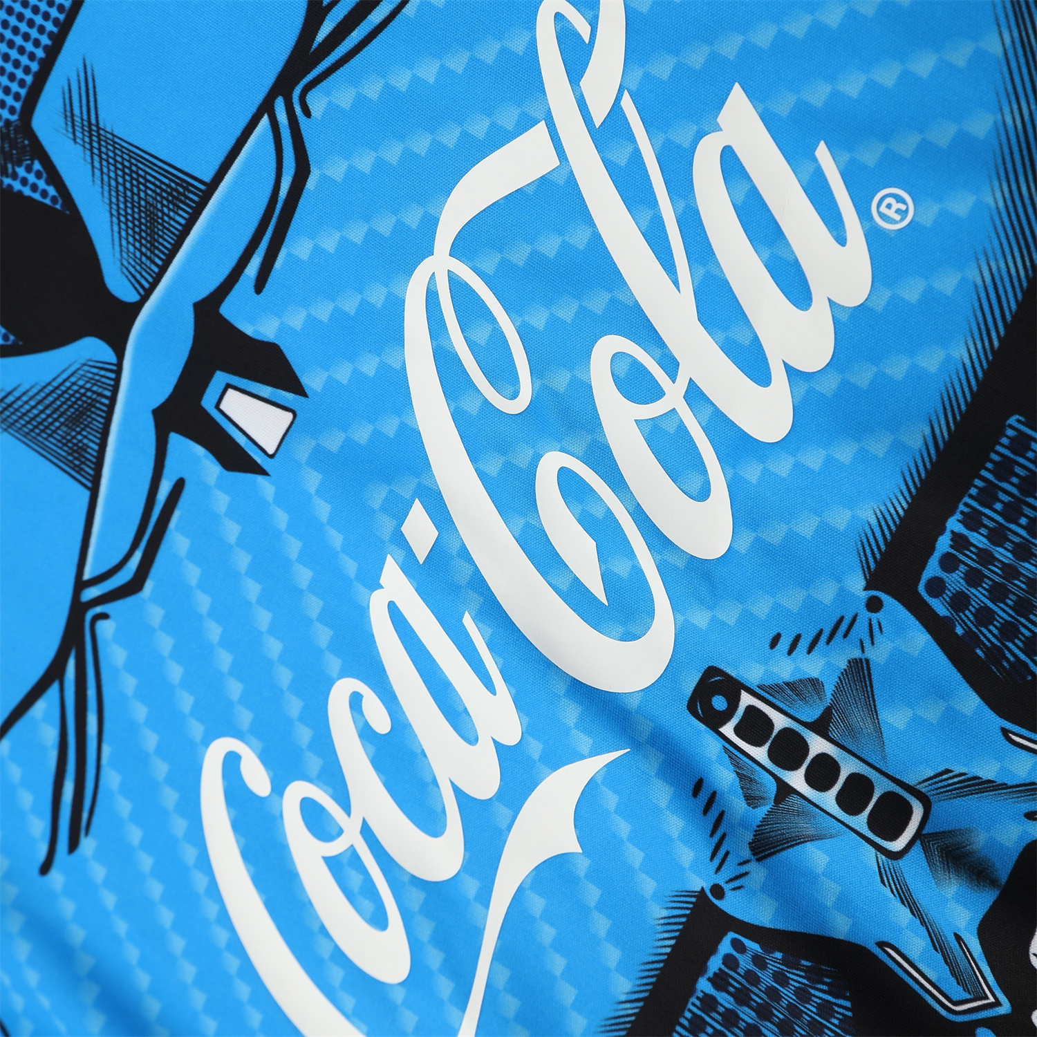AlphaJersey-Napoli 25-26 Vest Training Set - Blue Mecha Vest & Black Shorts