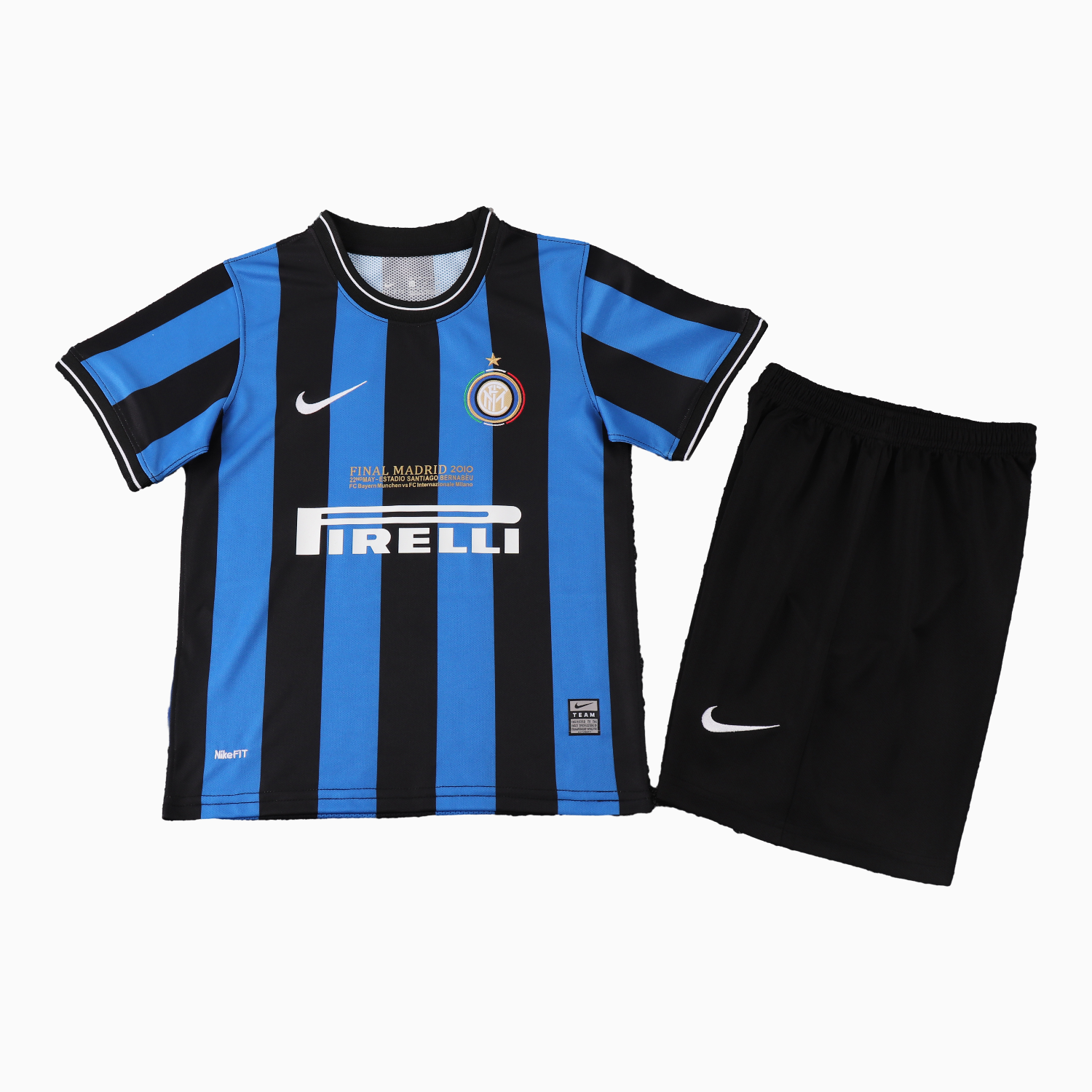 AlphaJersey-Retro Inter Milan 2010-11 Home Kids Kit