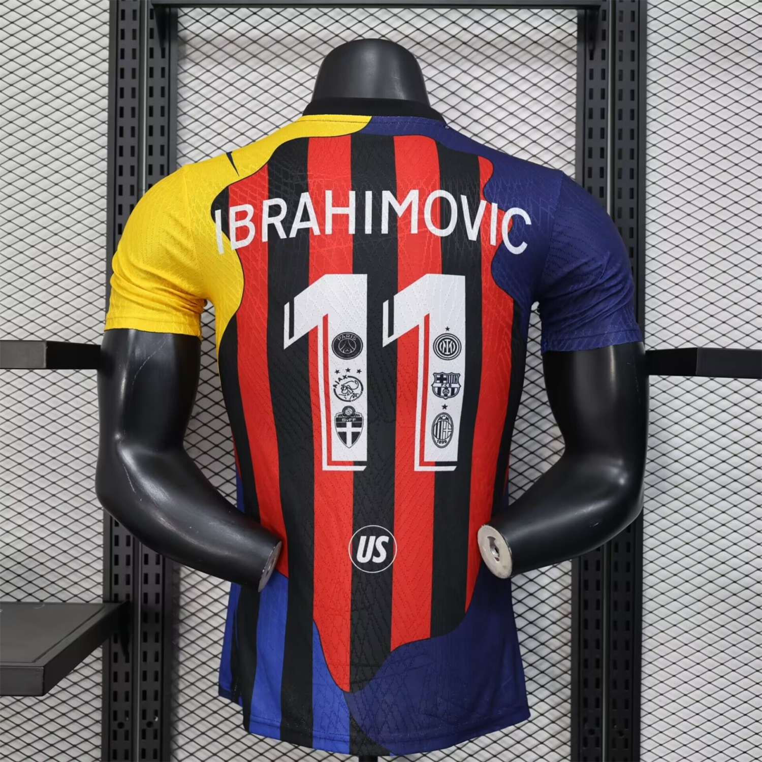 AlphaJersey-Zlatan Ibrahimović Career Commemorative Jersey - Player Version - AC Milan Inter Milan Barcelona Ajax Paris Saint-Germain PSG Sweden