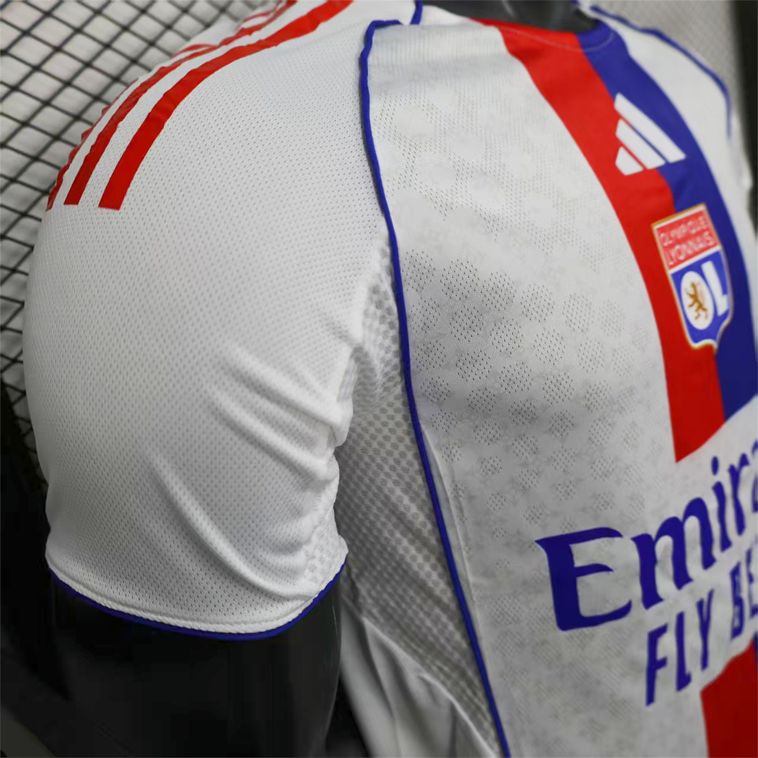 AlphaJersey-Olympique Lyonnais Lyon 25-26 Home White Jersey - Player Version