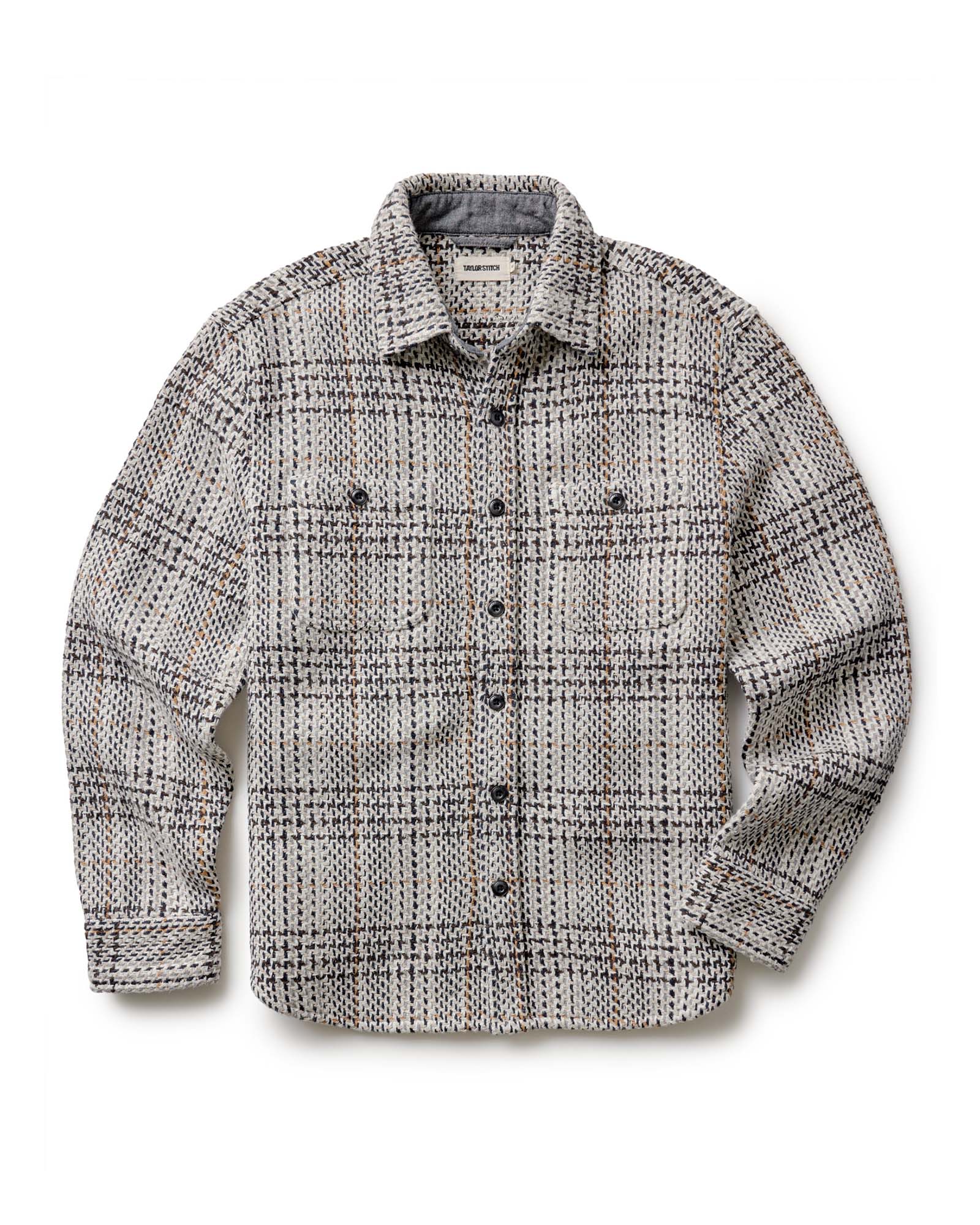 The Cutter Overshirt in Stone Plaid | Modern Menswear by yycbvcnbmmnbm