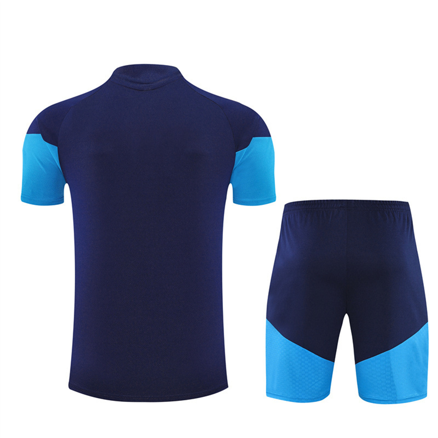 AlphaJersey-Spain 2026 Kids Short-Sleeve Training Set - Royal Blue Top & Shorts