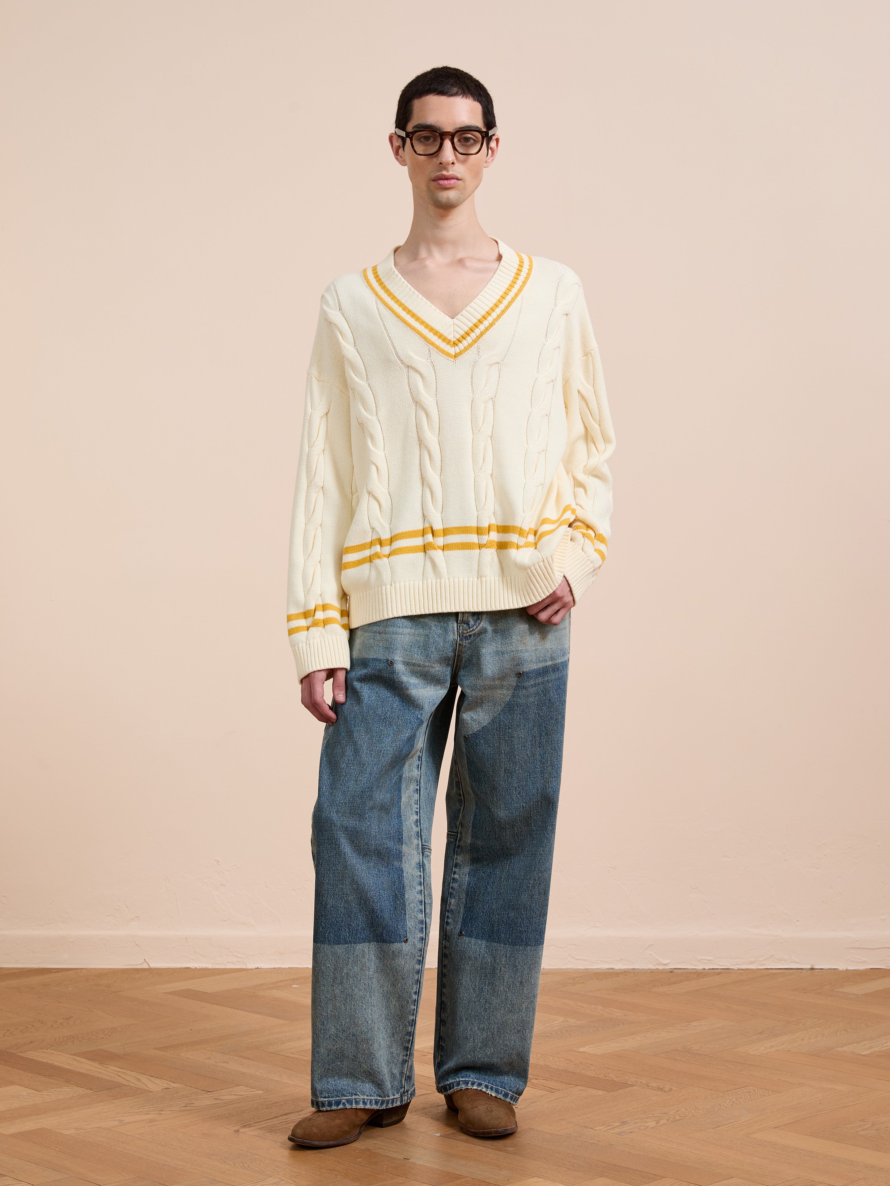 V-Neck Cricket Sweater | Modern Menswear by yycbvcnbmmnbm