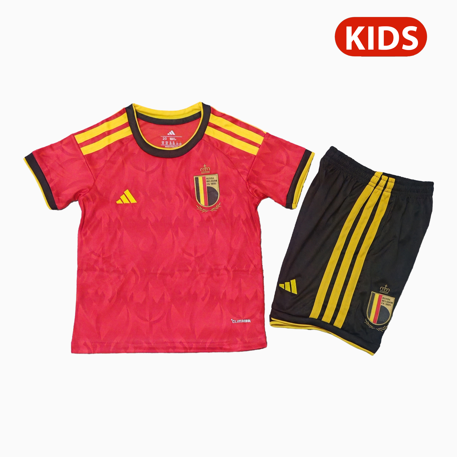 AlphaJersey-Belgium 2026 Home Kids Kit