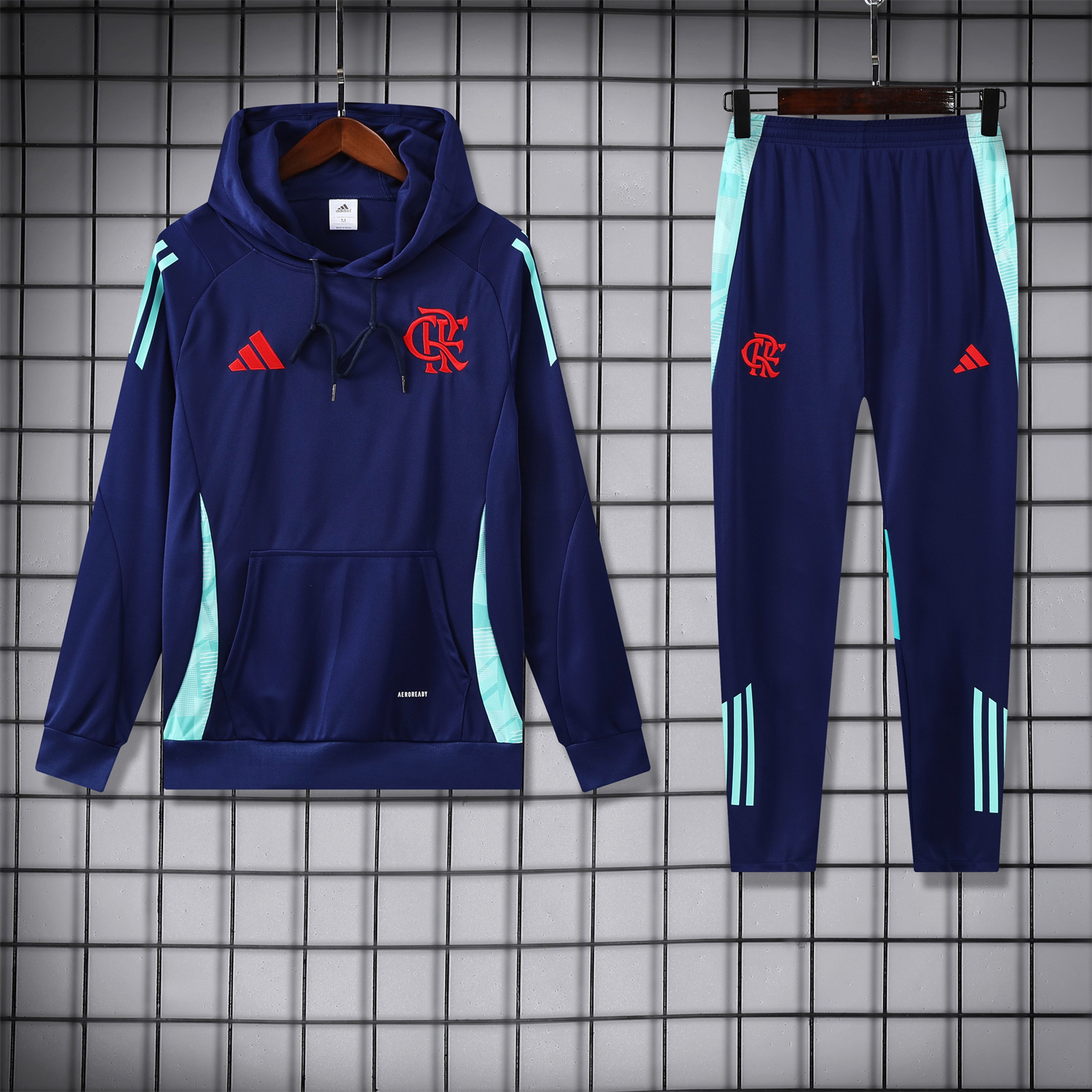 AlphaJersey-Flamengo 25-26 Training Hoodie Set - Royal Blue Top and Pants