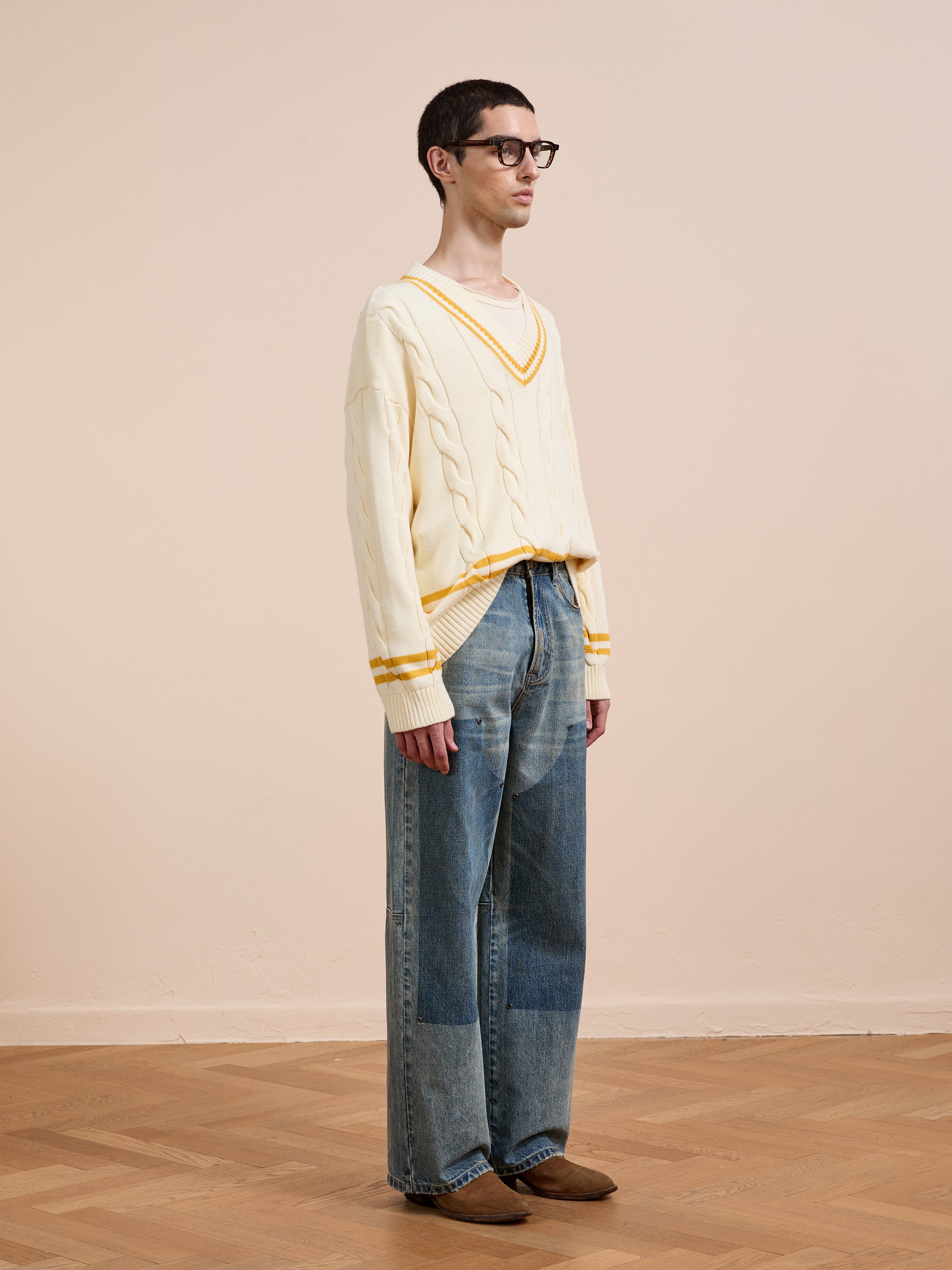 V-Neck Cricket Sweater | Modern Menswear by yycbvcnbmmnbm