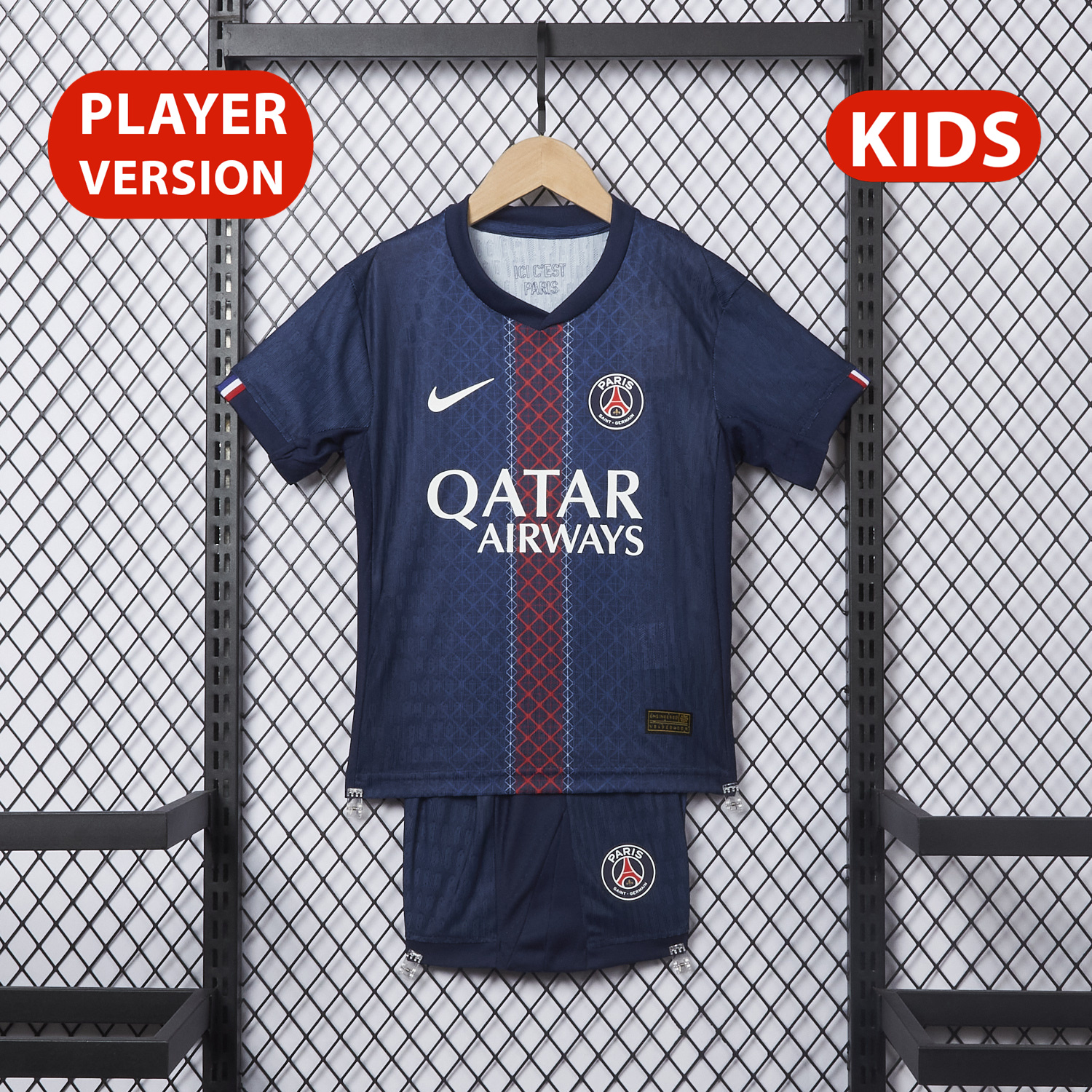 AlphaJersey-Paris Saint-Germain PSG 25-26 Home Kids Kit - Player Version