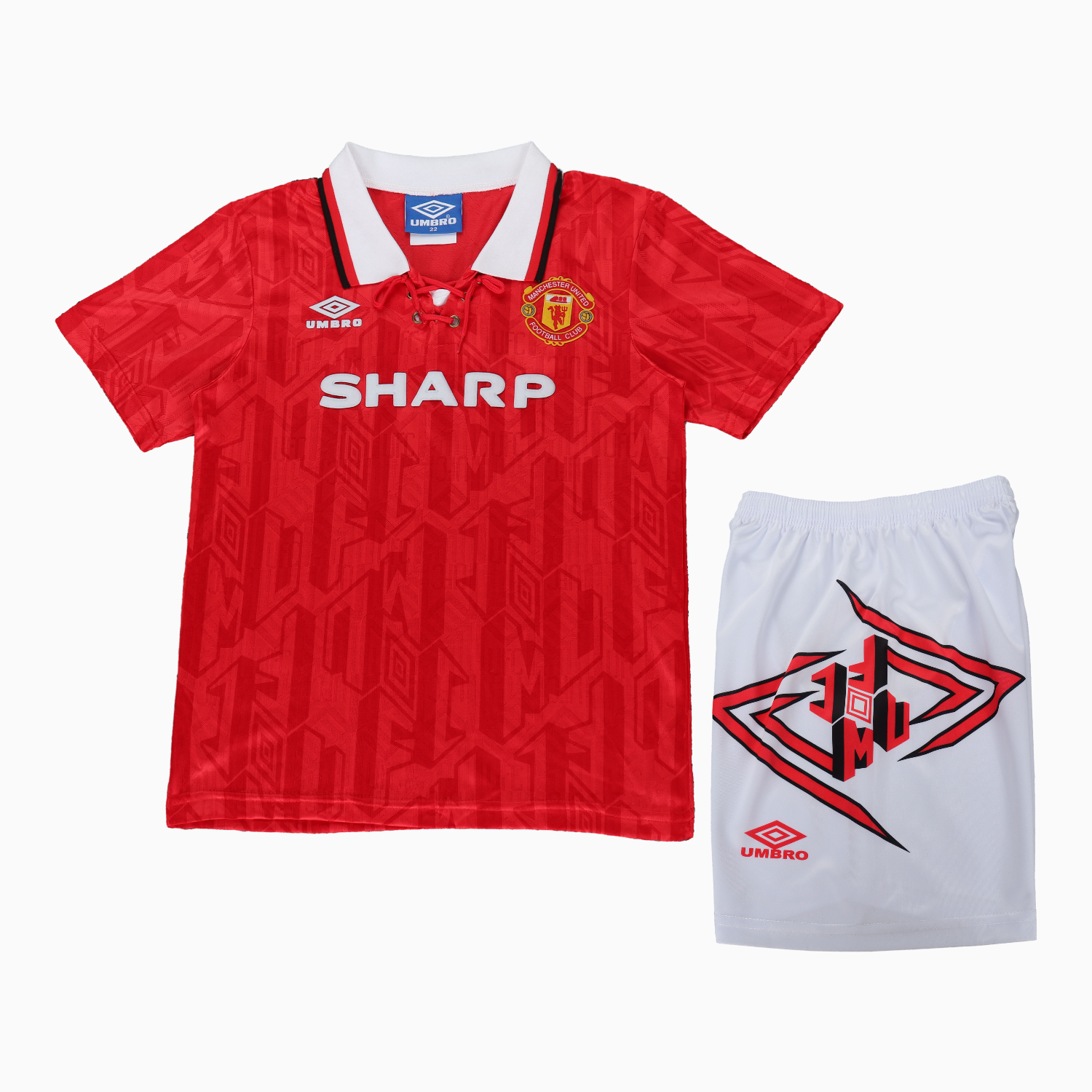 AlphaJersey-Retro Manchester United 92-94 Home Kids Kit