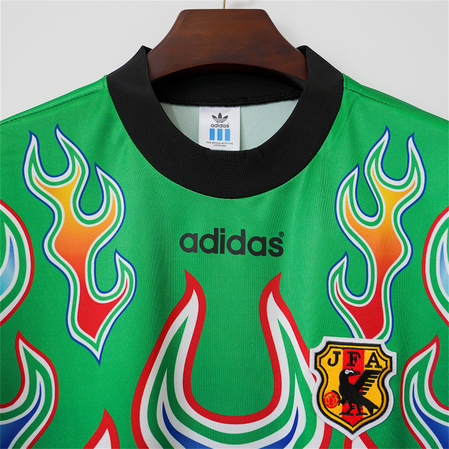 AlphaJersey-Retro Japan 1998 Green Goalkeeper Long Sleeves Jersey