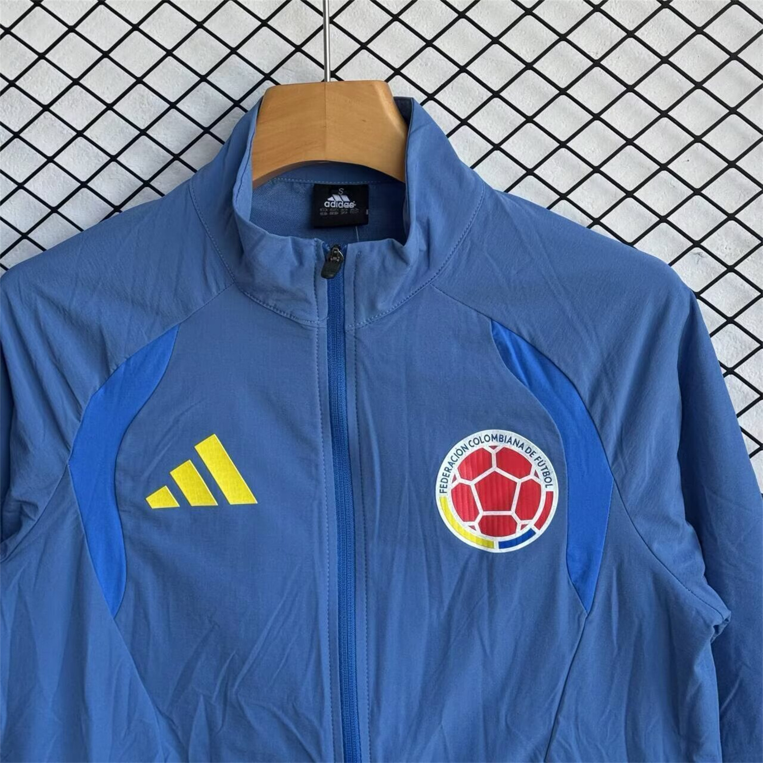 AlphaJersey-Colombia 2026 Windbreaker Training Set - Ocean Blue Top and Pants